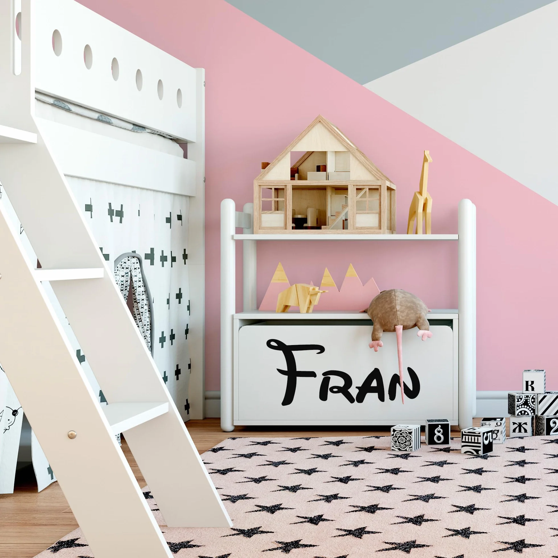 Pegatinas personalizadas Nombre para pared, puerta o armario | Vinilo Decorativo Pared infantil