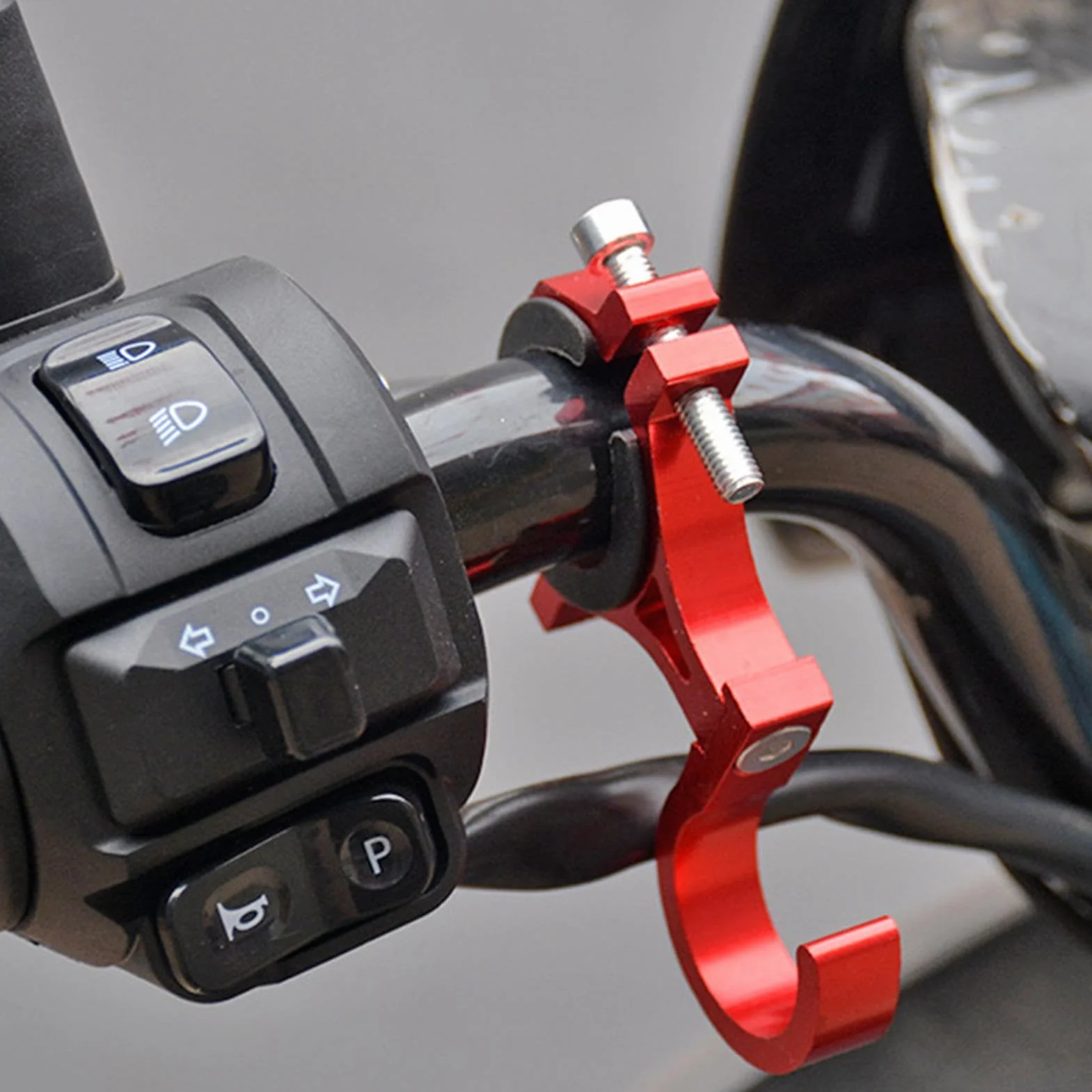 Ganchos de aleación de aluminio para motos eléctricas y scooter - Soporte de manillar