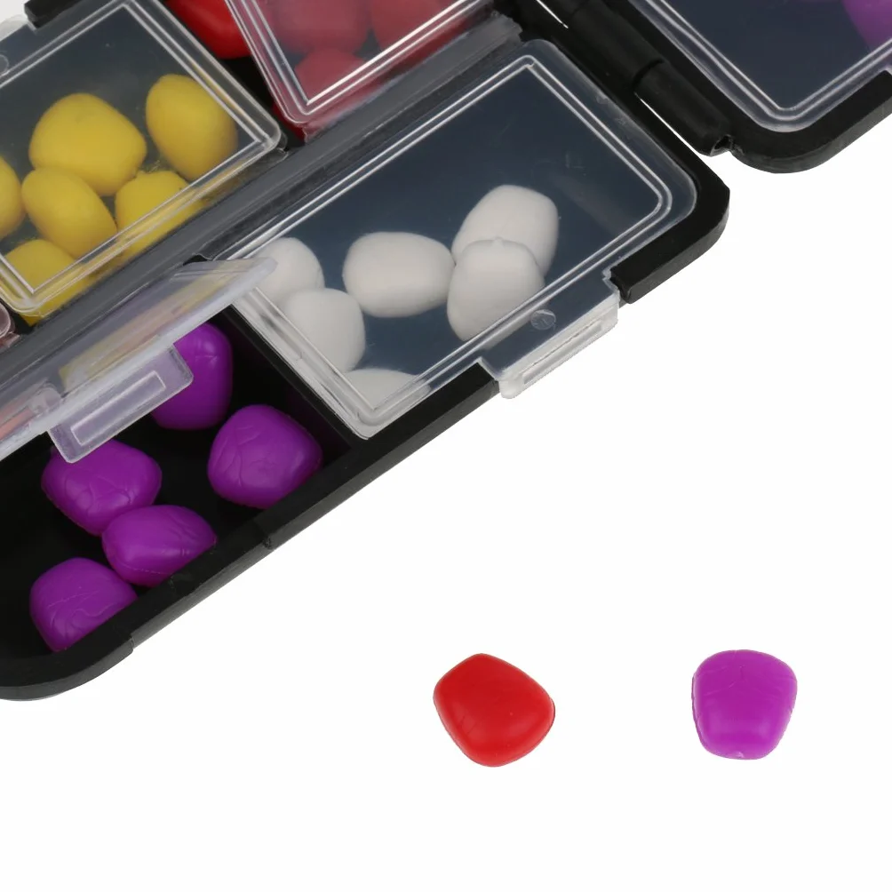 Señuelos de Pesca Carpa Artificial Flotante Pop-up Cebo de Imitación Dulce 60 Piezas