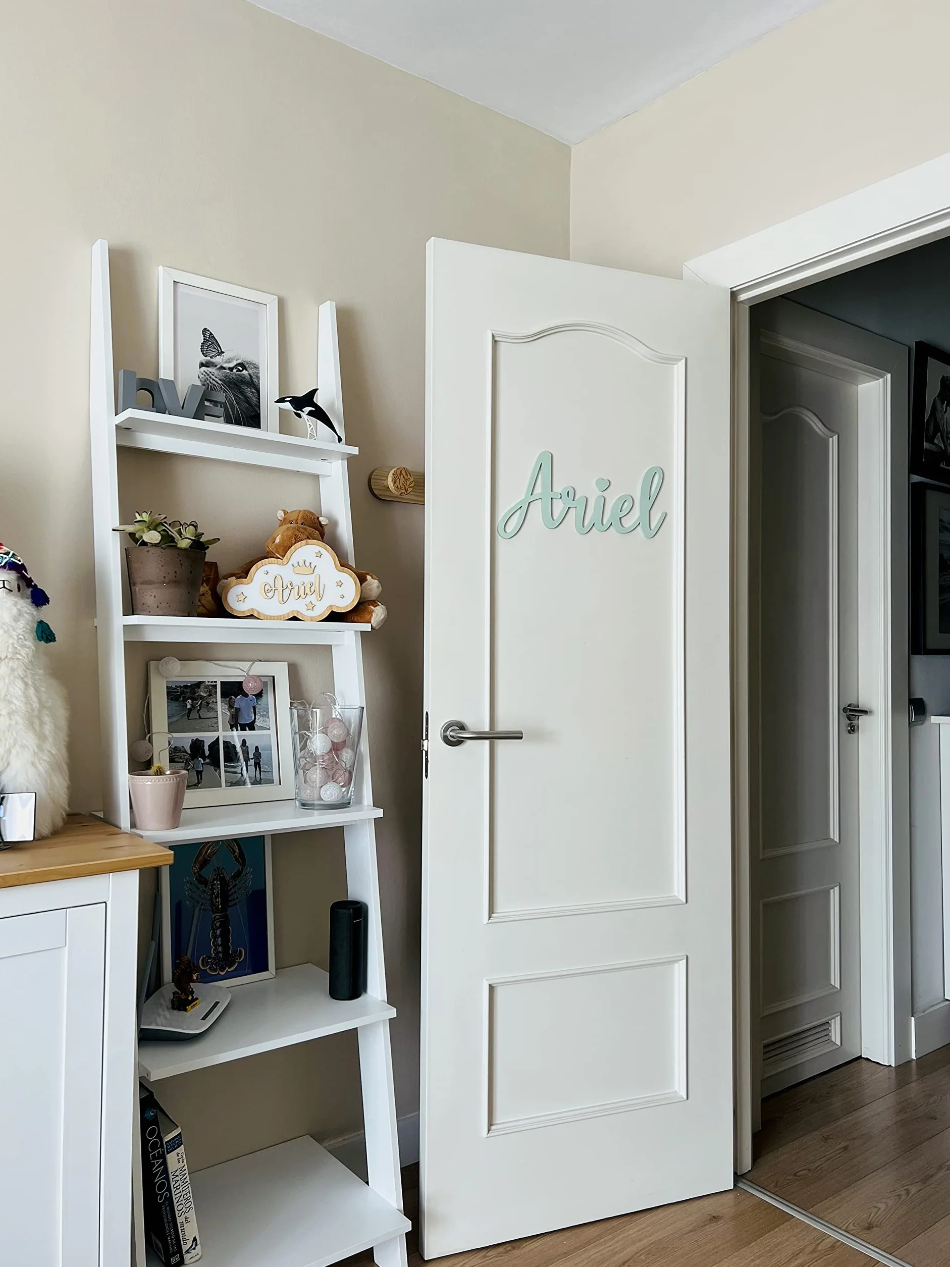 Personalized Wooden Name for Wall Decor, Kids Room Door Sign, Custom Gift