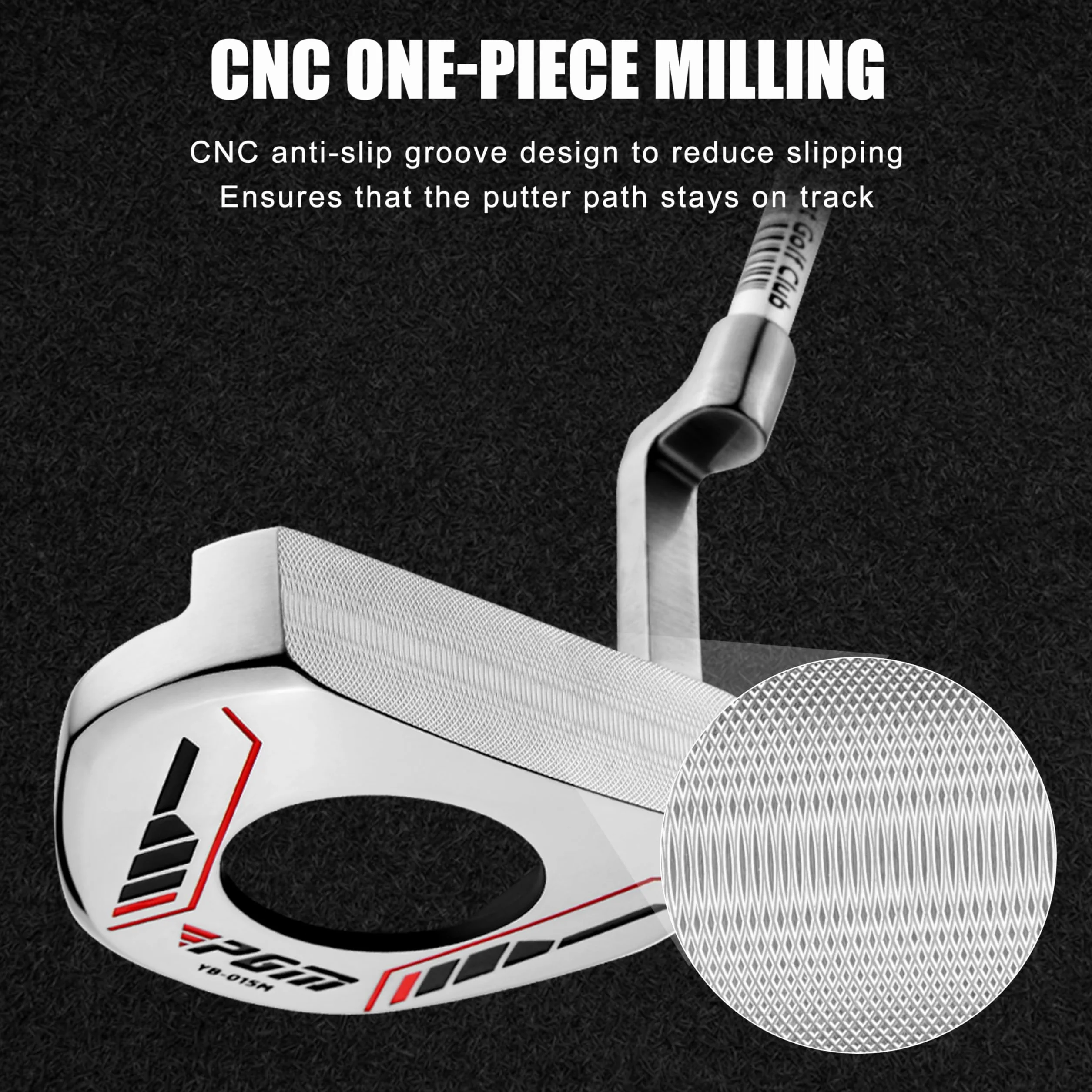 PGM Putter de golf profesional, centro de gravedad ultra bajo, palo con línea de observación