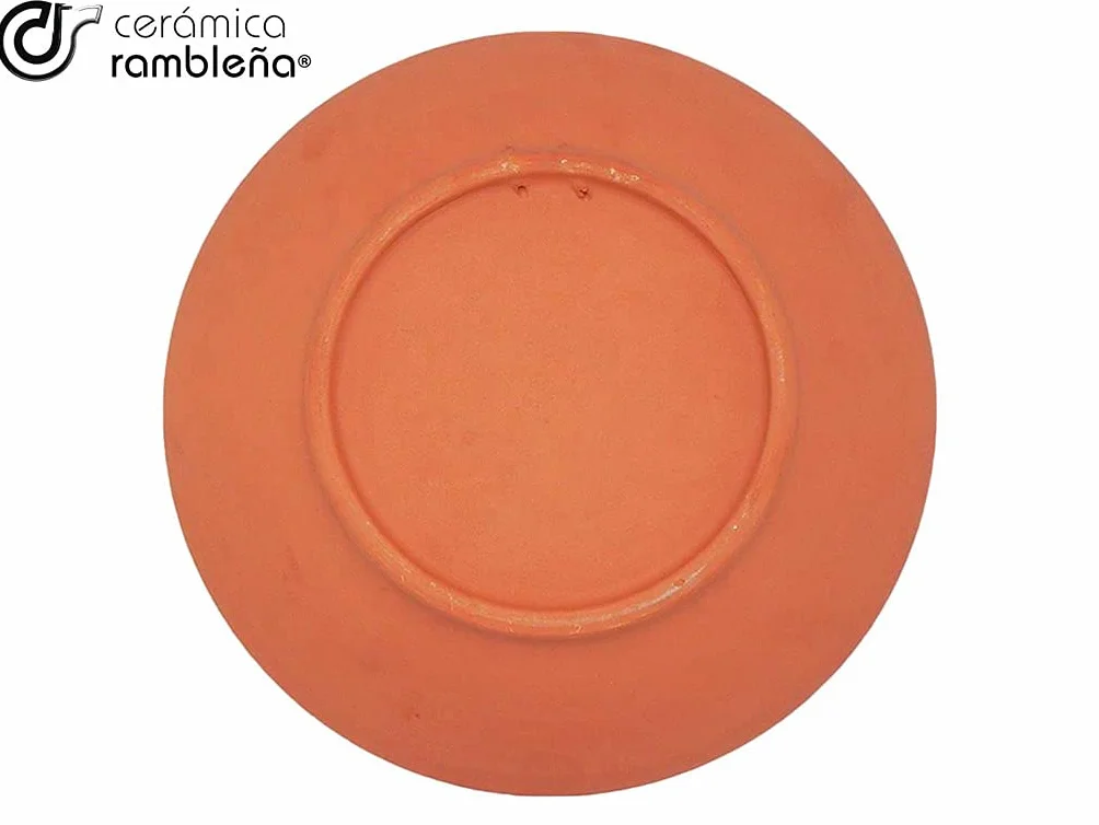 Plato Decorativo de Cerámica Colgar Pared Modelo D44 Montería Toro 28x28x4.5 cm