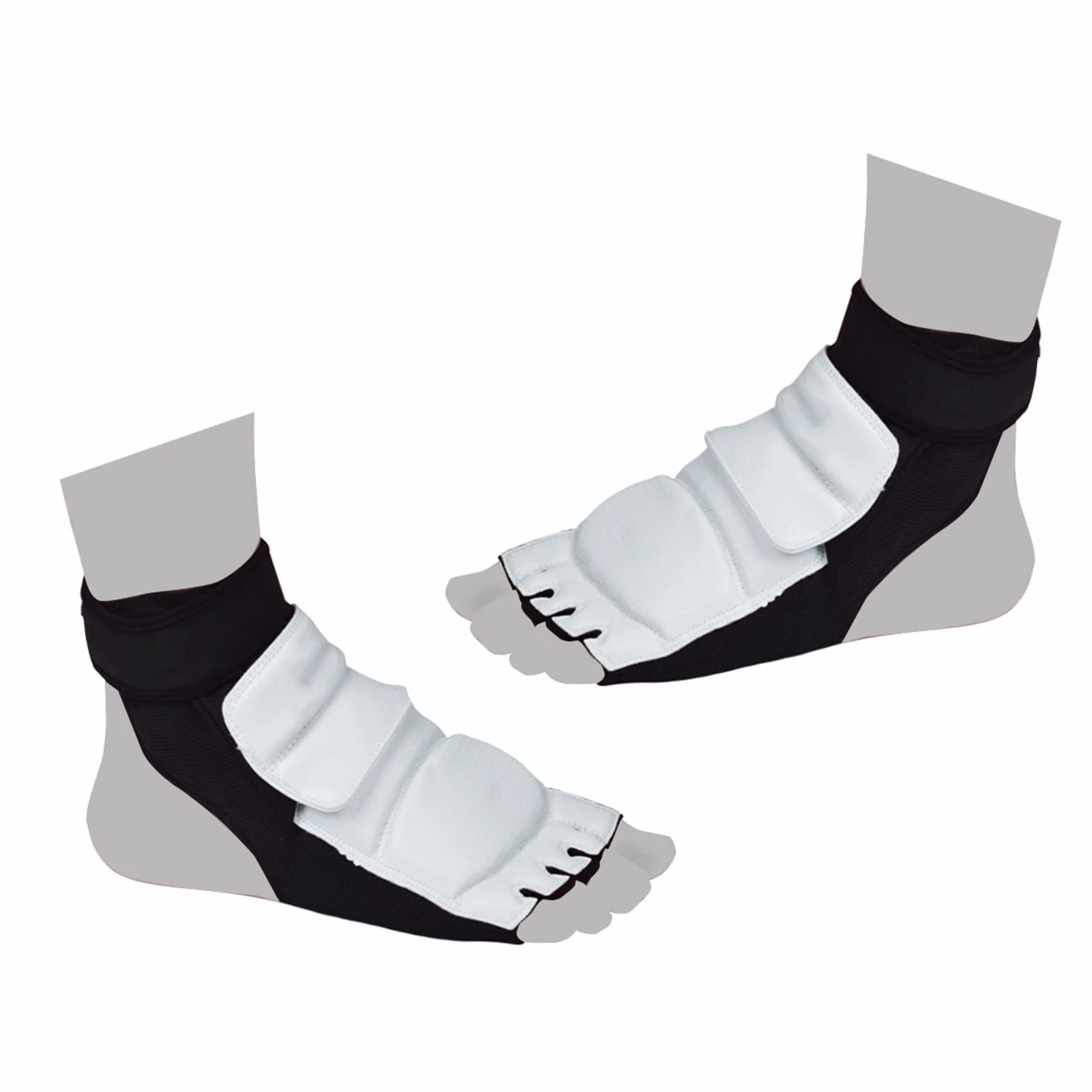 Taekwondo Foot Protector Gear Antideslizante 1 Par Transpirable para Entrenamiento L 36-37