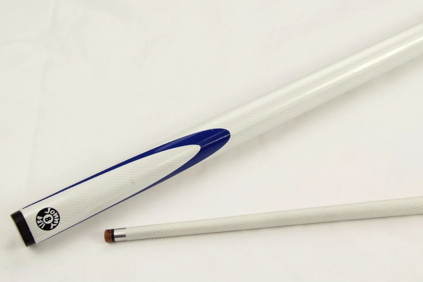 Inferno Taco de billar 2 piezas punta 9 mm grafito 144,78 cm blanco