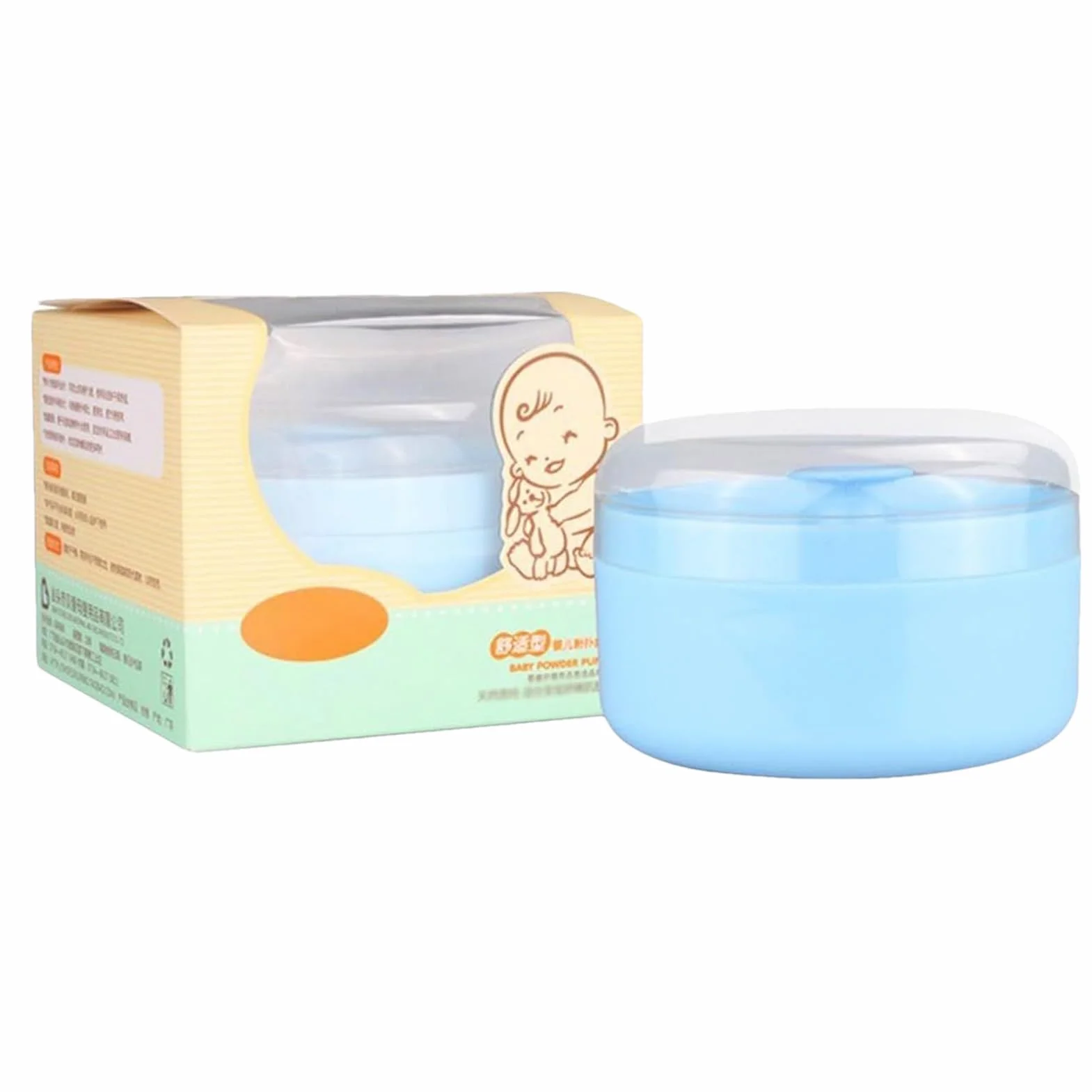 Envase Para Polvos de Talco Con Aplicador - Caja De Polvo Suelto Para Espolvorear,Soporte Para Padres Recién Nacidos Cuidadores Enfermeras Guardería Baño
