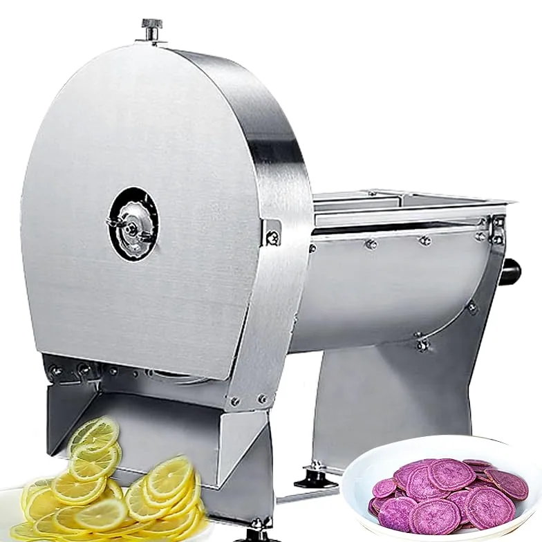 Cortador de frutas y verduras, grosor ajustable de 0 a 10 mm, cortador de alimentos de acero inoxidable para catering y uso doméstico