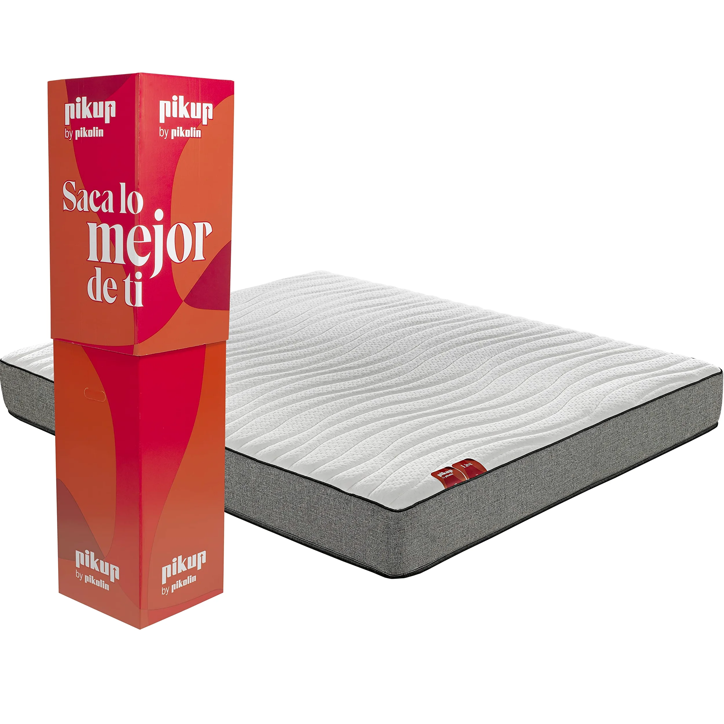 PIKOLIN Colchón PIKUP Ultra | Viscoelástico y Espuma HR | Firmeza Media-Alta | 26cm | Confort Extra Suave | Ventilación Alta | 90x200