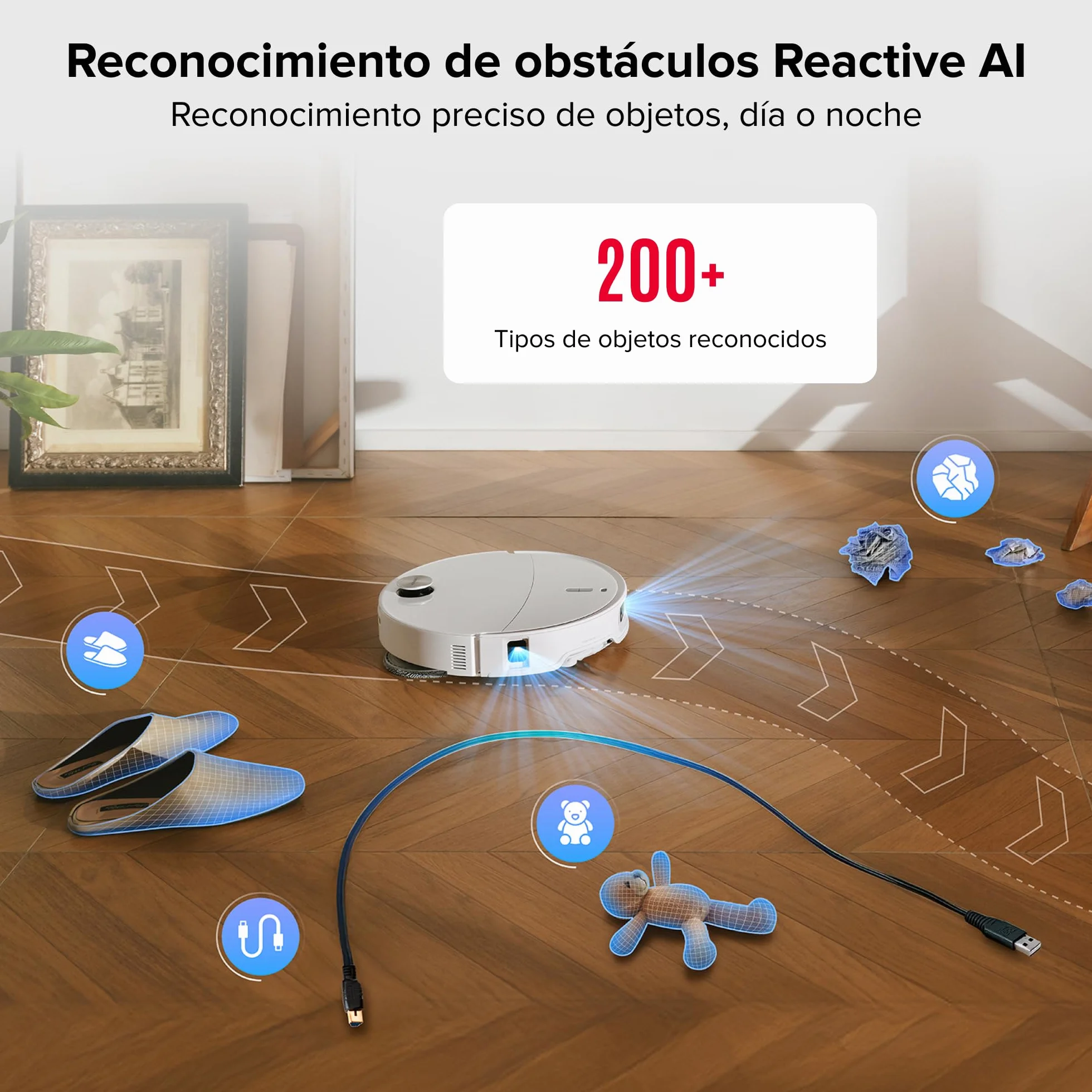 roborock Qrevo Curv 2 Pro Robot Aspirador y Fregasuelos, 25000 Pa, Zero-Enredos, Lavado Agua 100°C, Autolimpieza, Evita Obstáculos, Secado Automático, para Pelo de Mascotas