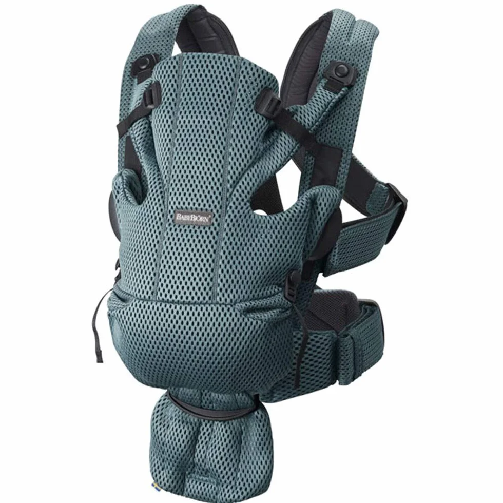 BabyBjörn Porta Bebé Move Malla 3D Verde grisáceo