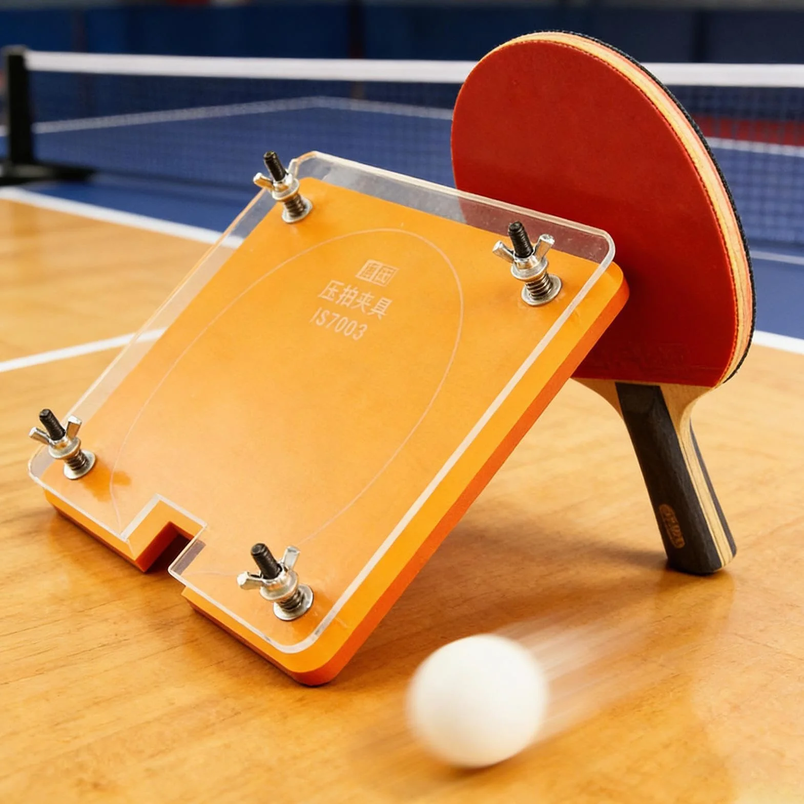 Prensa para Pala de Pong Portátil Manual Ajustable | Prensa Cortabordes para Paletas de Tenis de Mesa