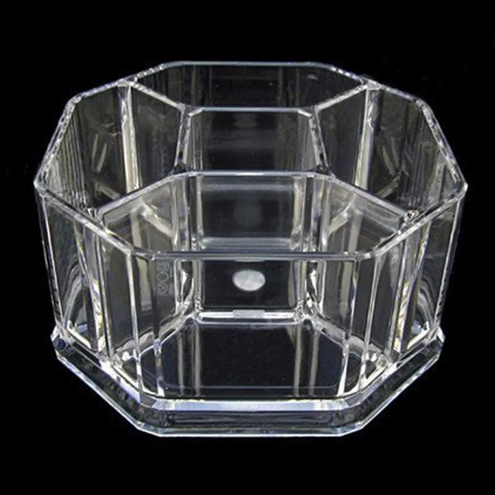 Acrílico soporte para bolsas de té, café y azúcar cajas de almacenamiento de bolsa caso habitaciones, acrílico, transparente, L16*W16*H8cm- 5 compartimento YTBH-002
