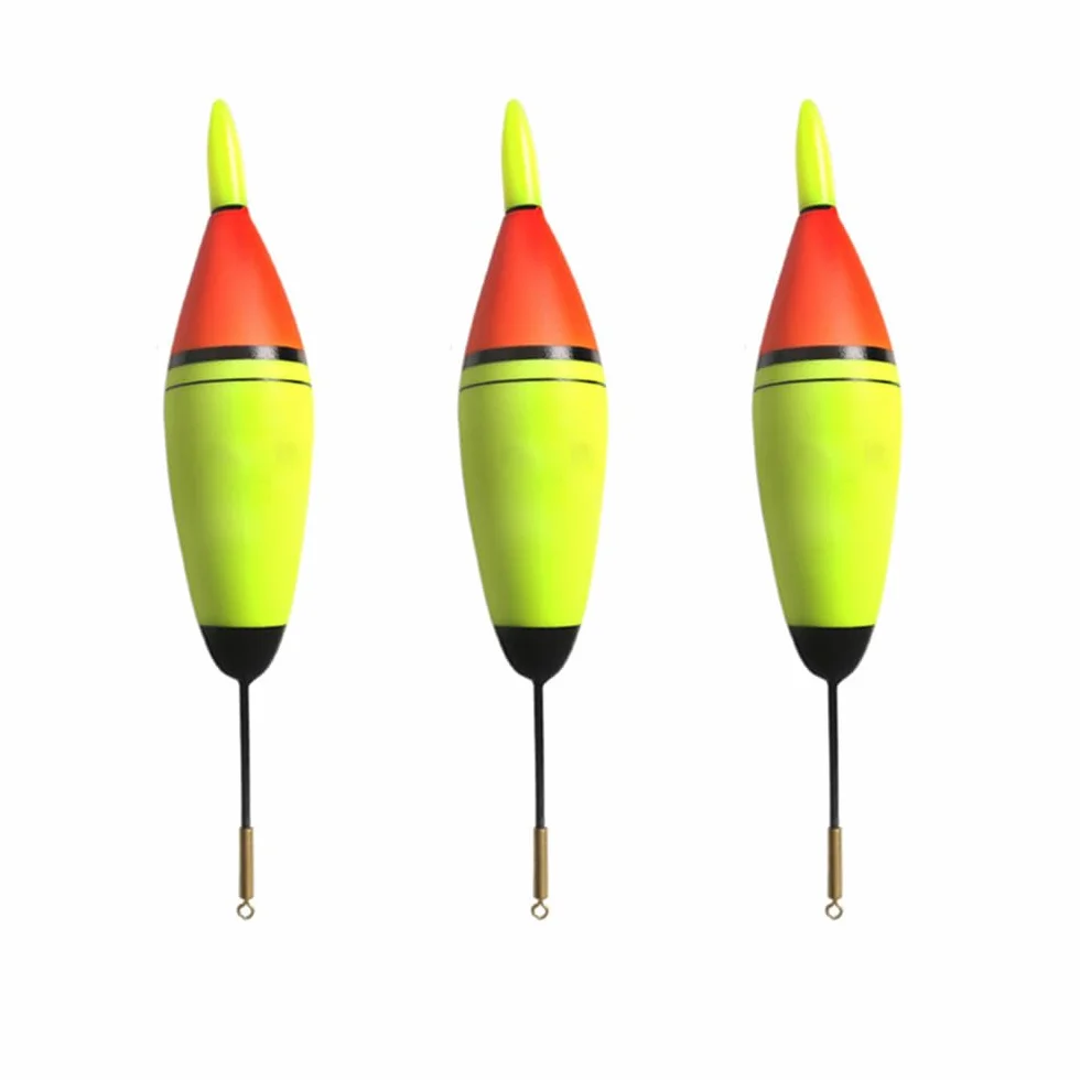 Flotadores de pesca EVA luminosos LED rojo para pesca nocturna 10 g 3 unidades