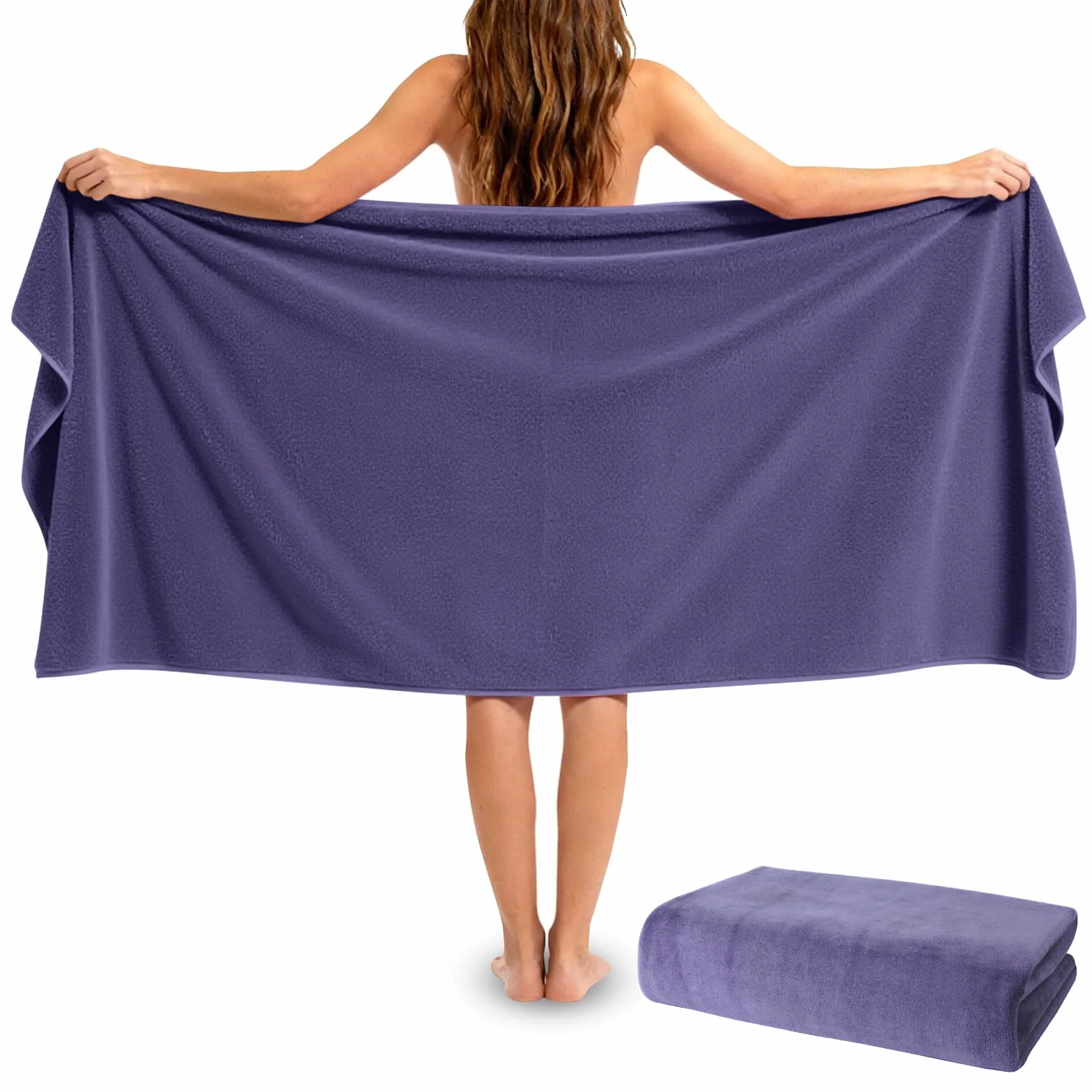 Toalla de Baño Grande 100x200 Cm,Toalla de baño deportiva de microfibra de secado rápido,Toallas De Viaje,Toallas De Playa Suaves, Muy Absorbentes, Adecuadas Para Deportes Al Aire Libre,Viajes,Playa