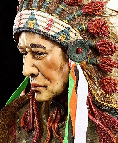 indios Figura grande – Jefe Busto con águila cetro