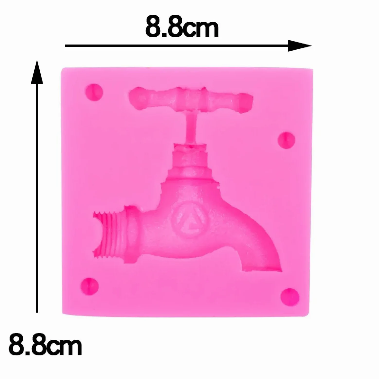 Molde de silicona para hacer fondant, 8,8 x 8,8 cm, molde de silicona 3D, para decoración de pasteles, chocolate, caramelos, herramientas para hornear, moldes de resina para fondant, accesorios