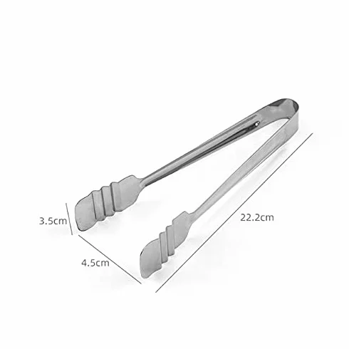 Pinzas de Cocina Pinzas para Alimentos, Pinzas de Cocina de Acero para cocinar, Barbacoa, Tijeras para Servir Pinzas, Alicates para Buffet Seguro y Duradero,Tamaño: 22,2 cm