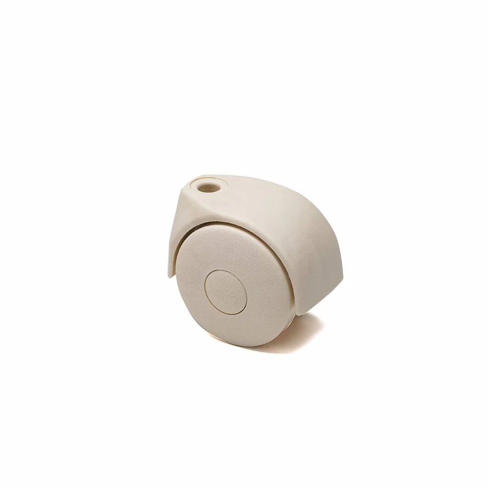 Foppapedretti 4 ruedas de nailon recambio para cunas y bañeras crema
