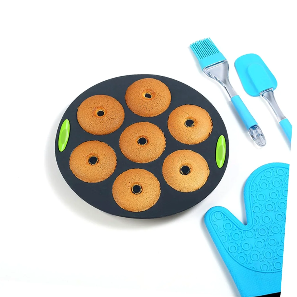 Molde de Silicona 5 Piezas para Hornear Pasteles y Pan Casero | Reutilizable y Flexible, Resistente al Calor, Limpieza Sencilla, Uso en Cocina y Repostería, Pack de 5