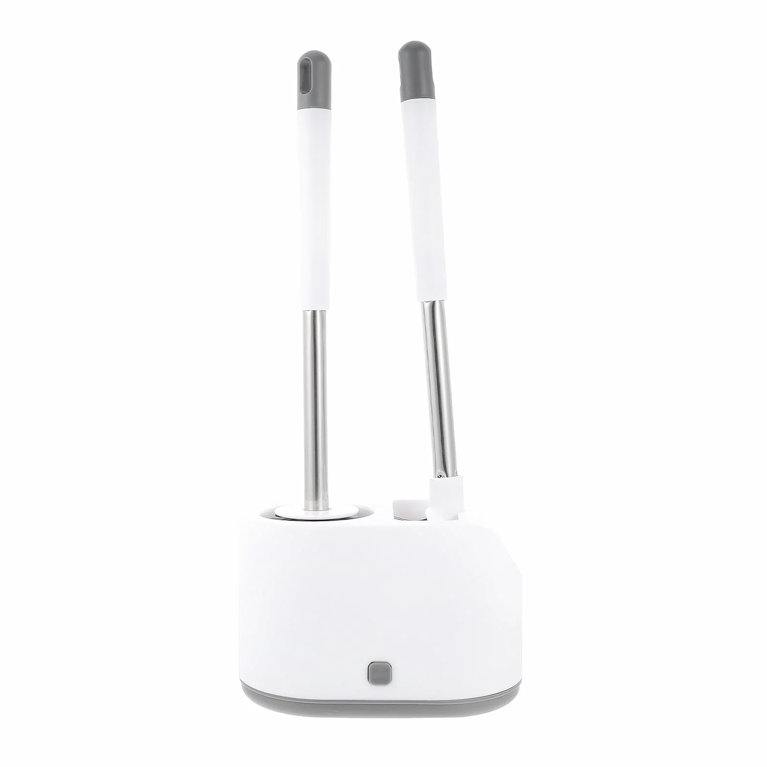 Juego de Cepillo de Baño y Cepillo de Limpieza para Inodoro Soporte de Montaje en Pared, Silicona, Base Ventilada y Cabezales Múltiples, para Limpieza Hogar
