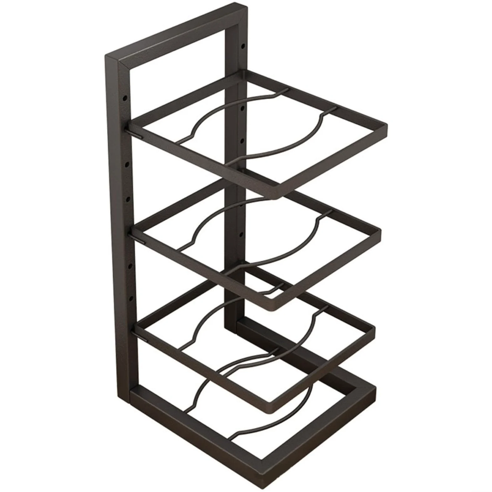 Estante para ollas y sartenes debajo del fregadero para armario de cocina para ollas y sartenes, estante ajustable para ollas y sartenes, solución de almacenamiento de utensilios de cocina que ahorra