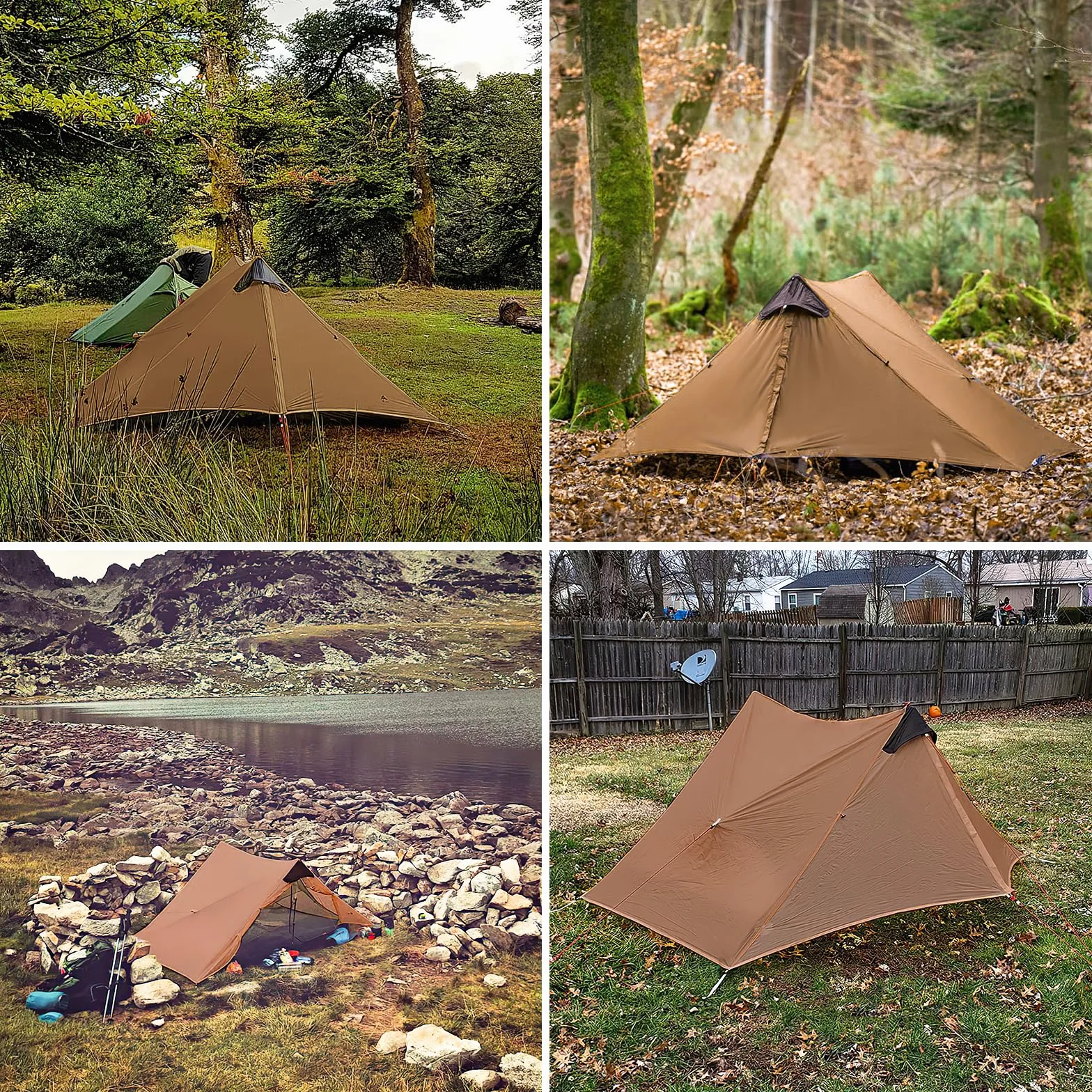 Night Cat Tienda Ultraligero 1 Persona Impermeable Campaña Mochileros Senderismo Camping