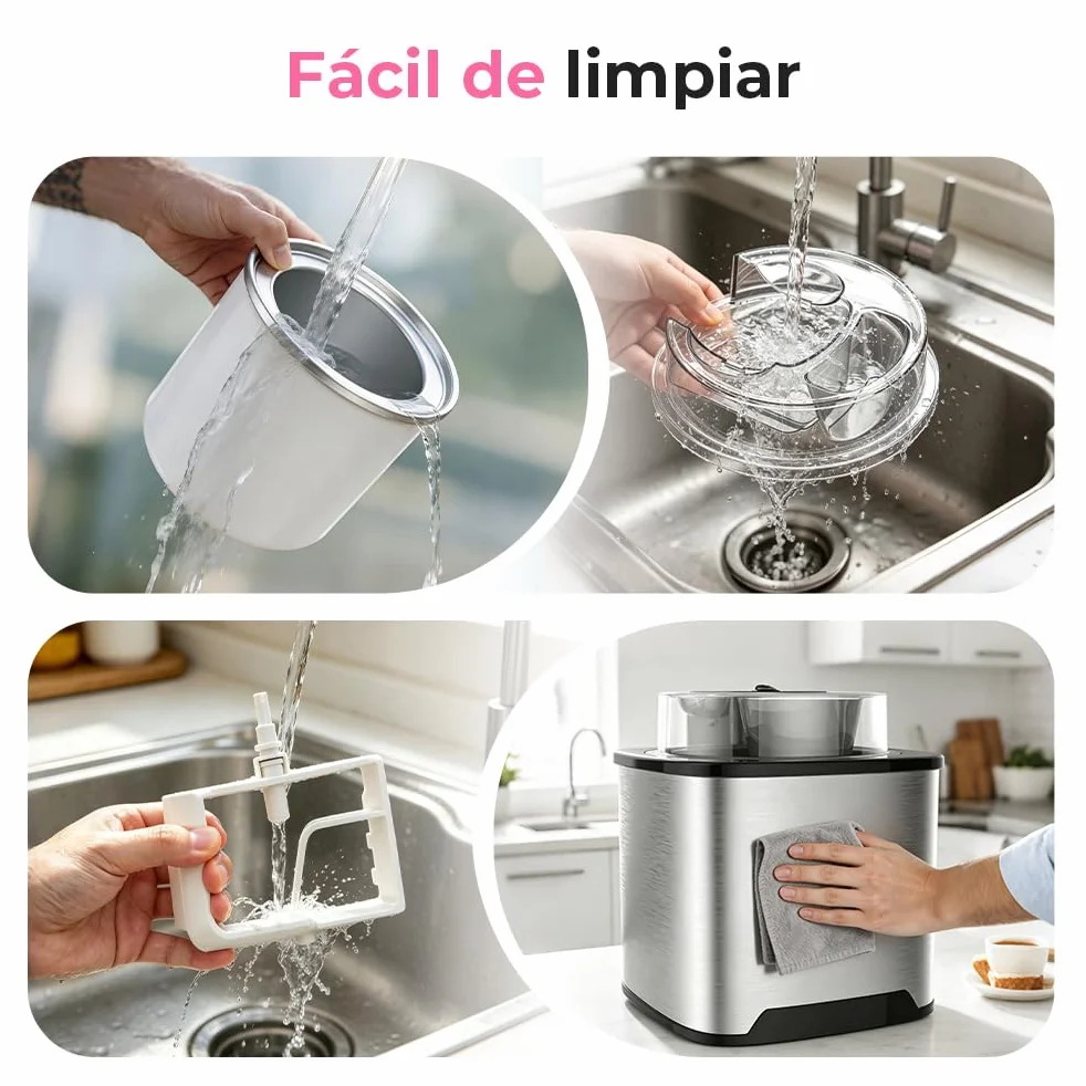 Maquina Hacer Helados 2L Máquina para Hacer Helados Maquina de Helados Profesional Sorbete y Yogur Congela en 30 Minutos, Maquina Helados Soft