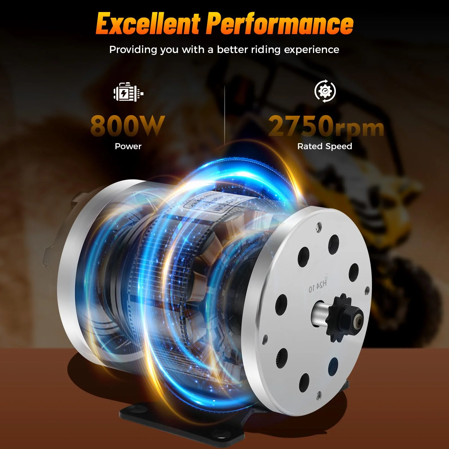 E-Scooter Motor Eléctrico 36V 800W 2750 U/min 29,2A para Go-Karts