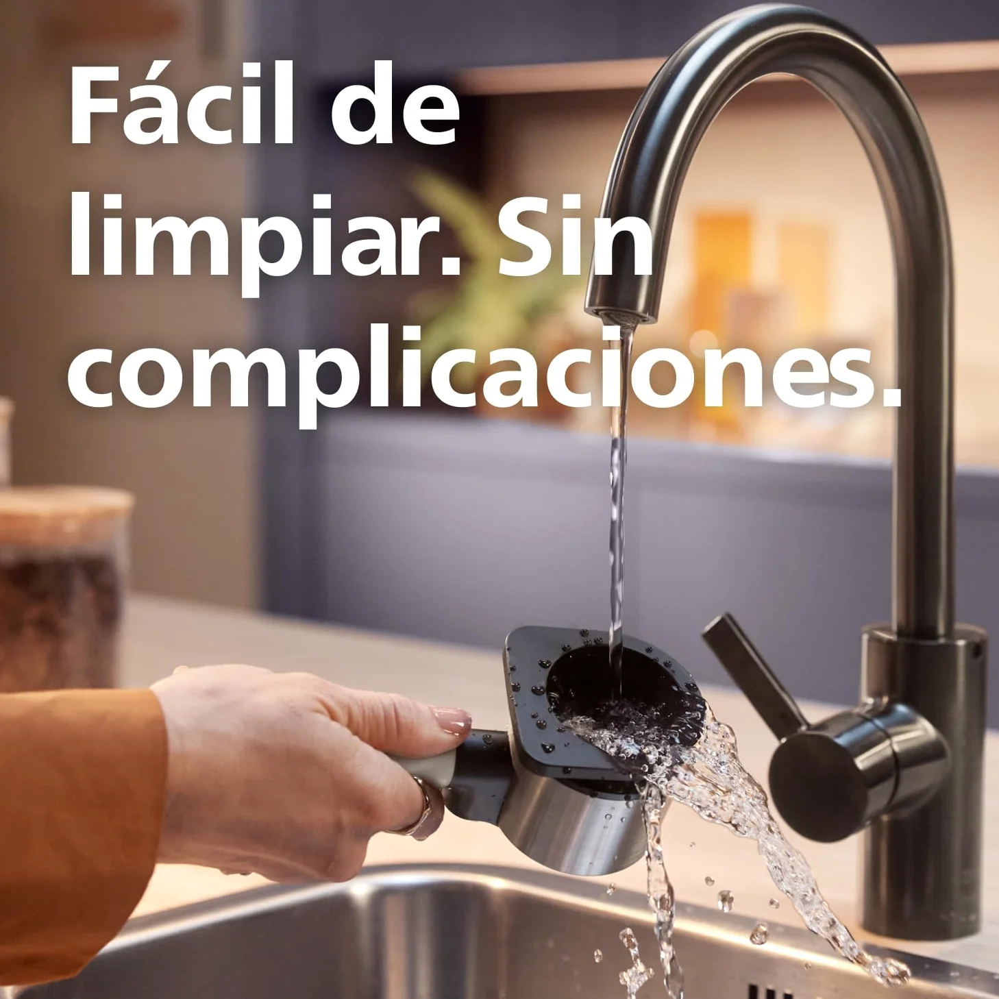 PHILIPS Baristina Cafetera Espresso Molienda, Prensado y Preparación Automáticos, 16 Bares, Espresso, Lungo, Tamaño Compacto, Negro con Portafiltro Negro, Cafetera con Molinillo BAR305/60