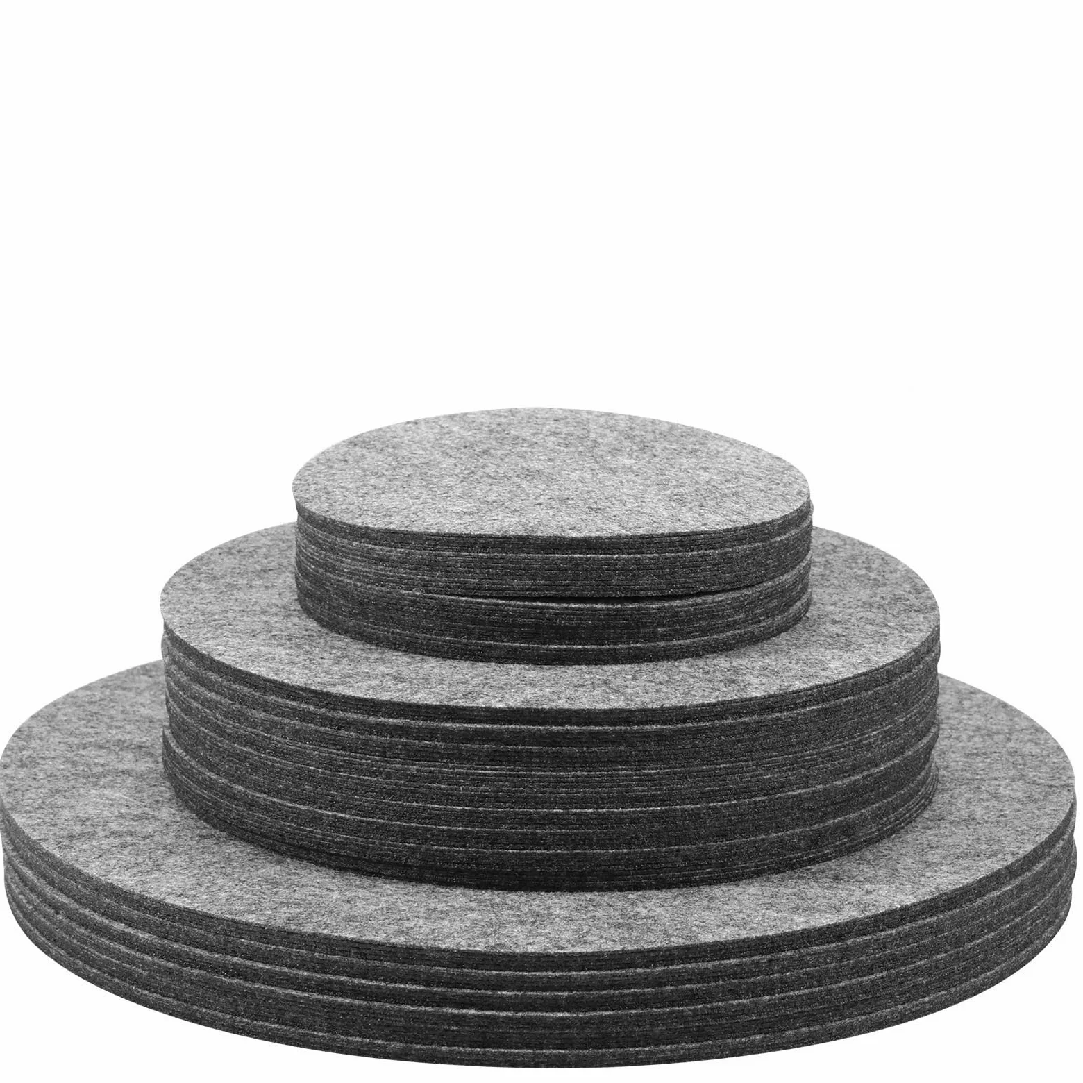 144 Uds Protectores de ollas y sartenes Almohadilla divisora ​​de Fieltro 3 tamaños Almohadillas separadoras for Proteger separadores Utensilios Cocina per Pentole