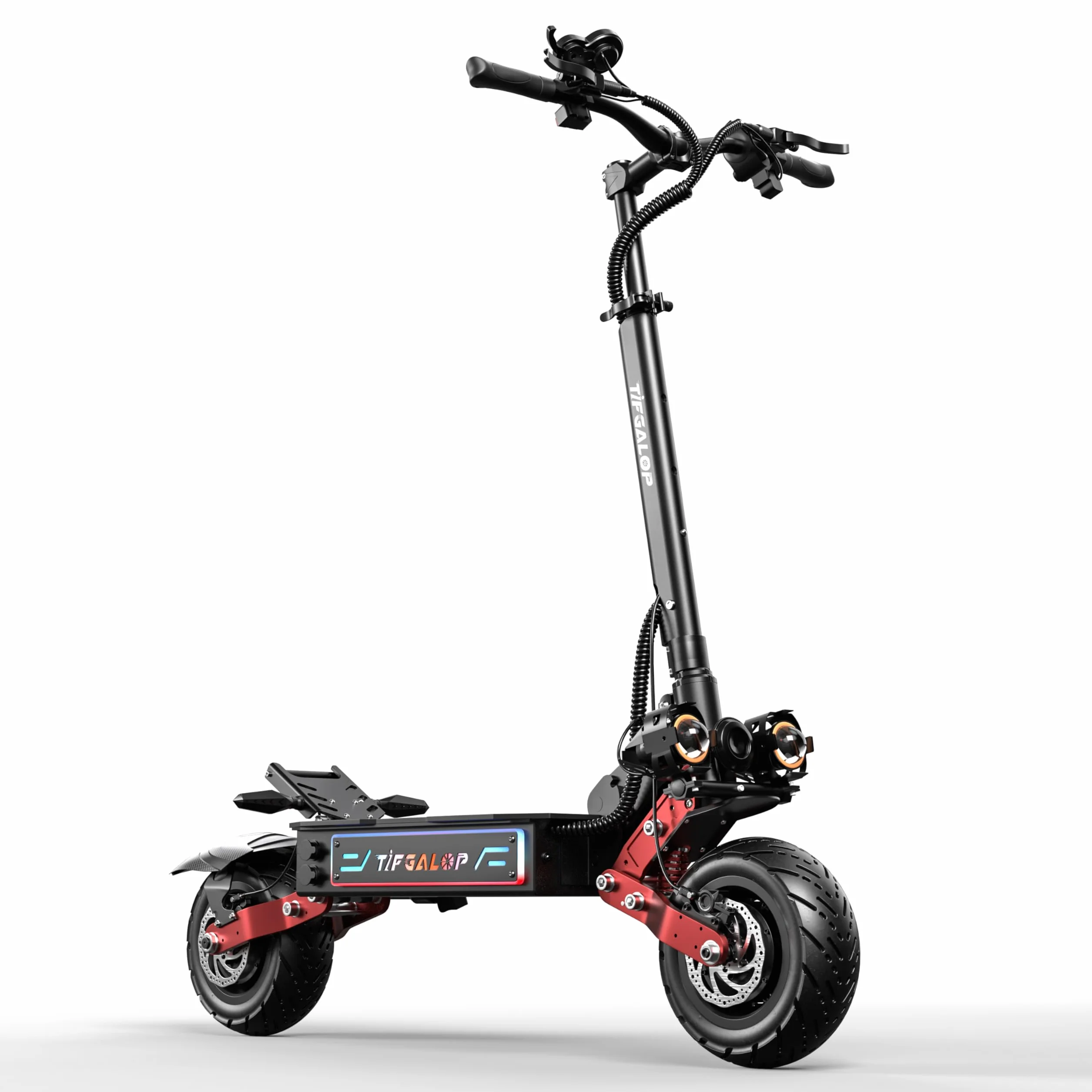 Patinete Eléctrico CL8 para Adultos, Neumáticos Todoterreno 11 Pulgadas, Motores Duales, Batería Litio 60V 33Ah, Suspensión Completa, Frenos Disco Plegable