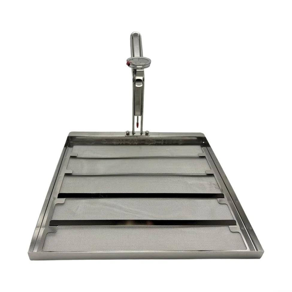 Freidora colador de 43 x 36 cm, diseño de rejilla metálica fina | Acero inoxidable 304, duradero, seguro de usar
