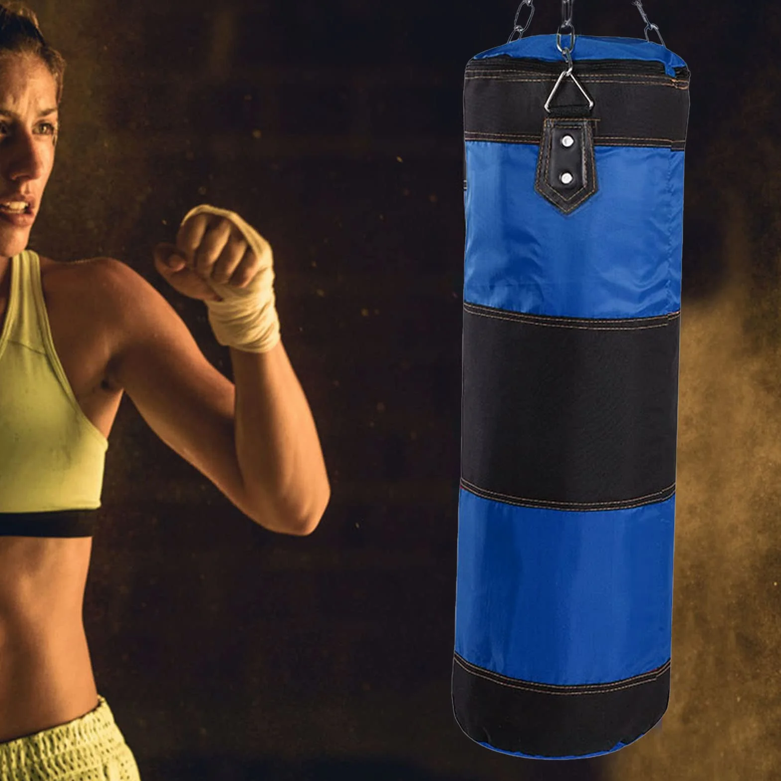 Bolsa de boxeo suspendida para niños colgar techo
