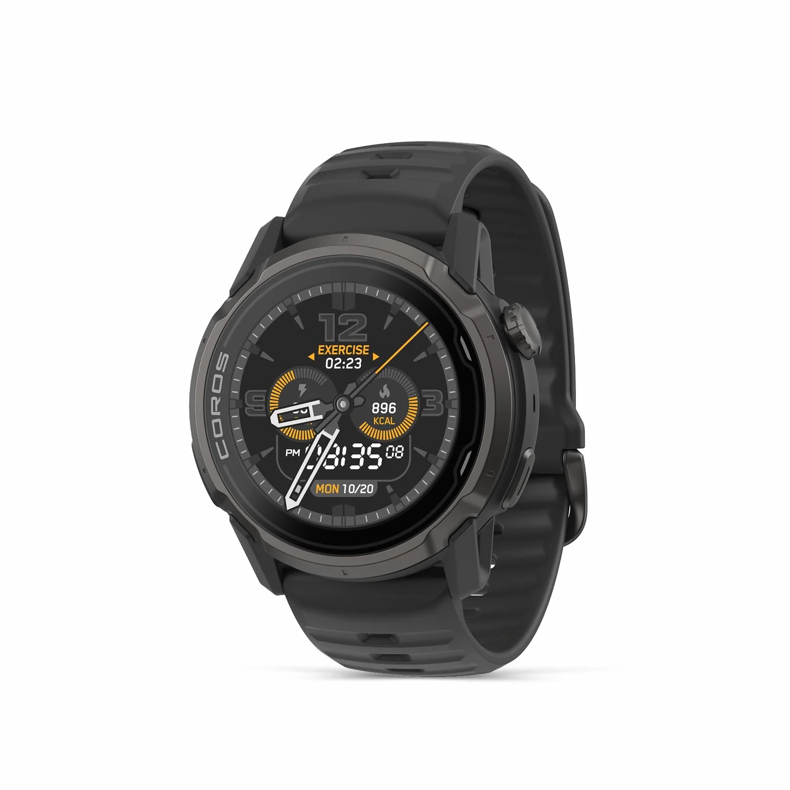 COROS Apex 4 46mm Reloj GPS con Pantalla Táctil MIP de 1.3", Mapas Globales con Navegación por Pasos, Batería de 41 Días, Llamadas sin Manos, Negro