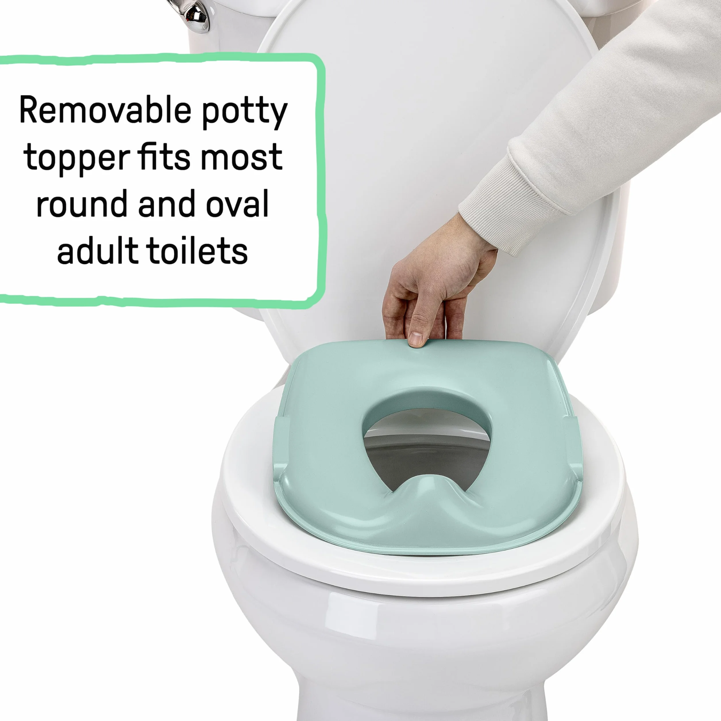 Ingenuity Sistema de Entrenamiento 3 en 1 Orinal Tapa Taburete Doble Antideslizante