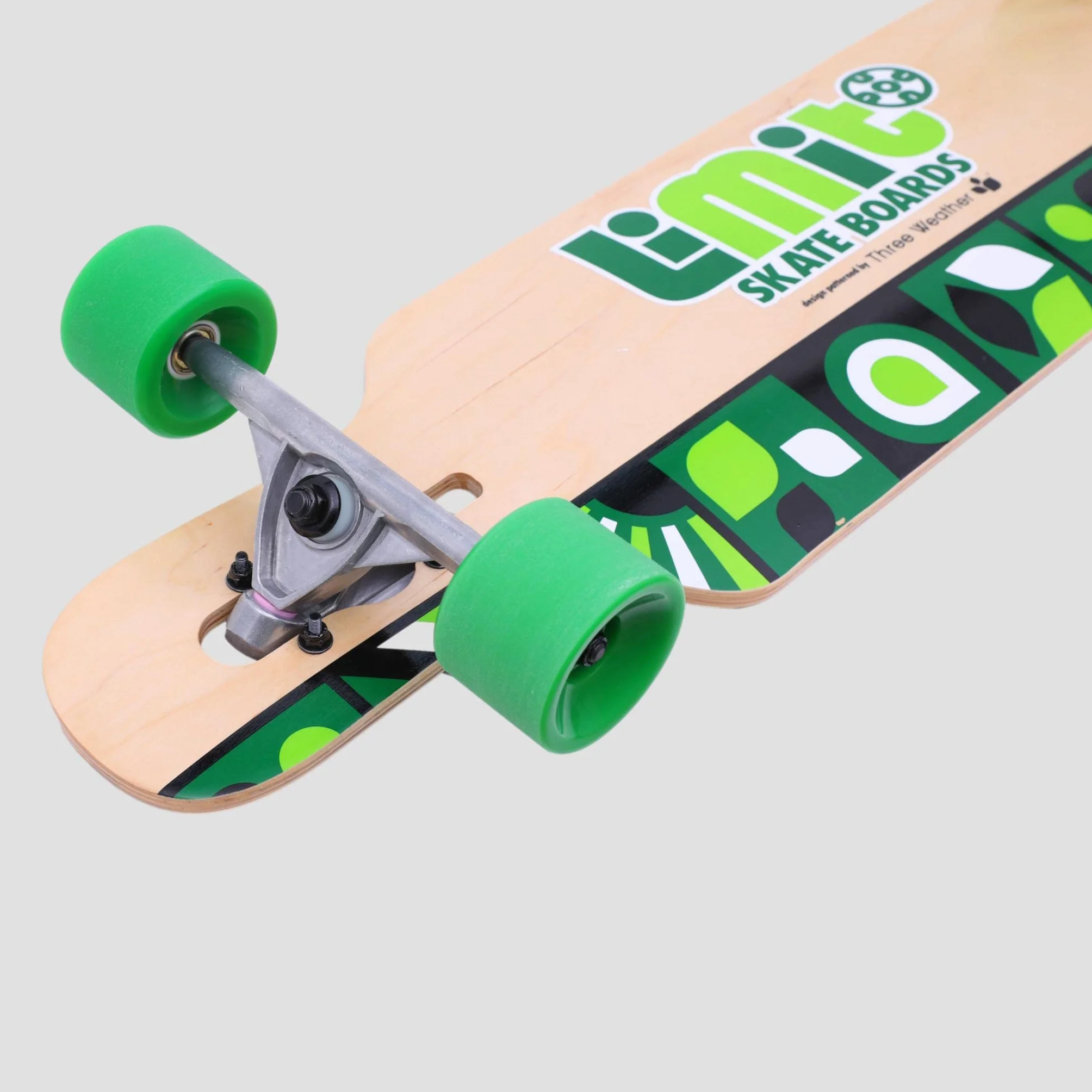 Longboard Drop-Through 92 cm Madera de Arce Ejes Aluminio Ruedas 70x51 mm 78A ABEC-7 Freestyle Freeride