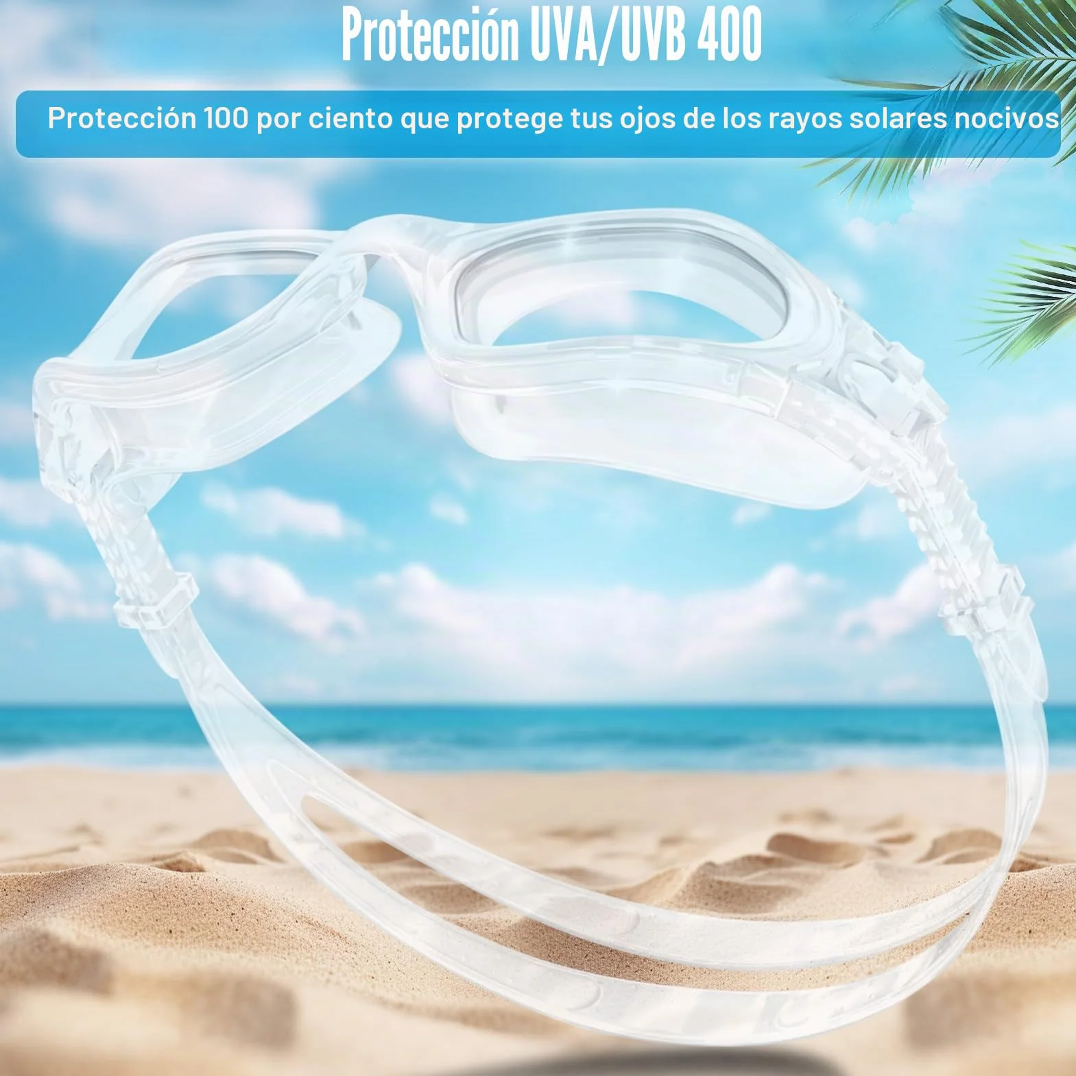 Winline Gafas de natación Antiniebla Protección UV Anti Leak Polarizadas para Hombres Mujeres Adultos