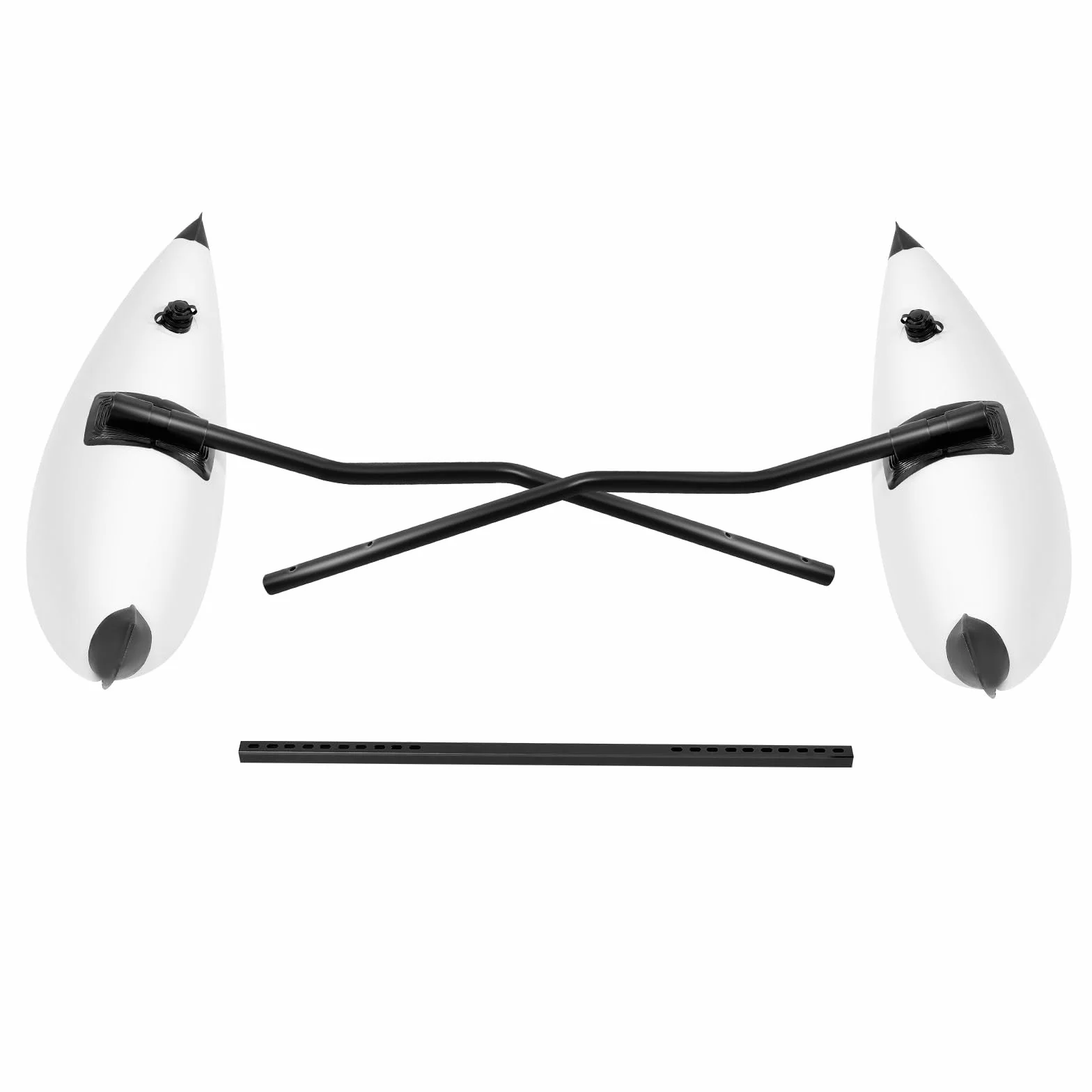 Kayak Inflatable Outrigger Stabilizer 2 Pieces Set with Aluminum Bar for Canoe