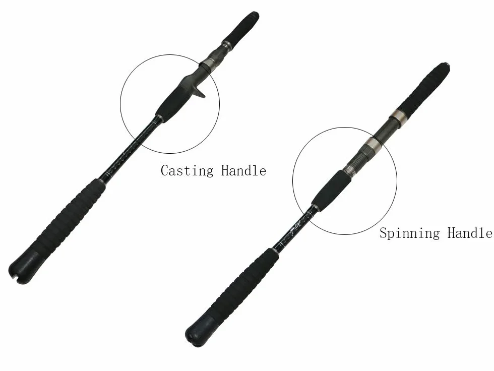 Caña de Pescar Jigging Lenta 1.8m 5kg Carbono 80-200g Barco Mar