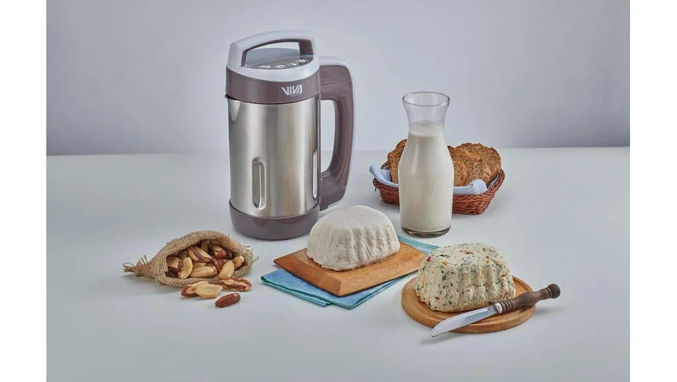 Vegan Revolution - Máquina para hacer leche de soja, de acero inoxidable, para hacer sopas, leche vegana, 850 W, 800 ml