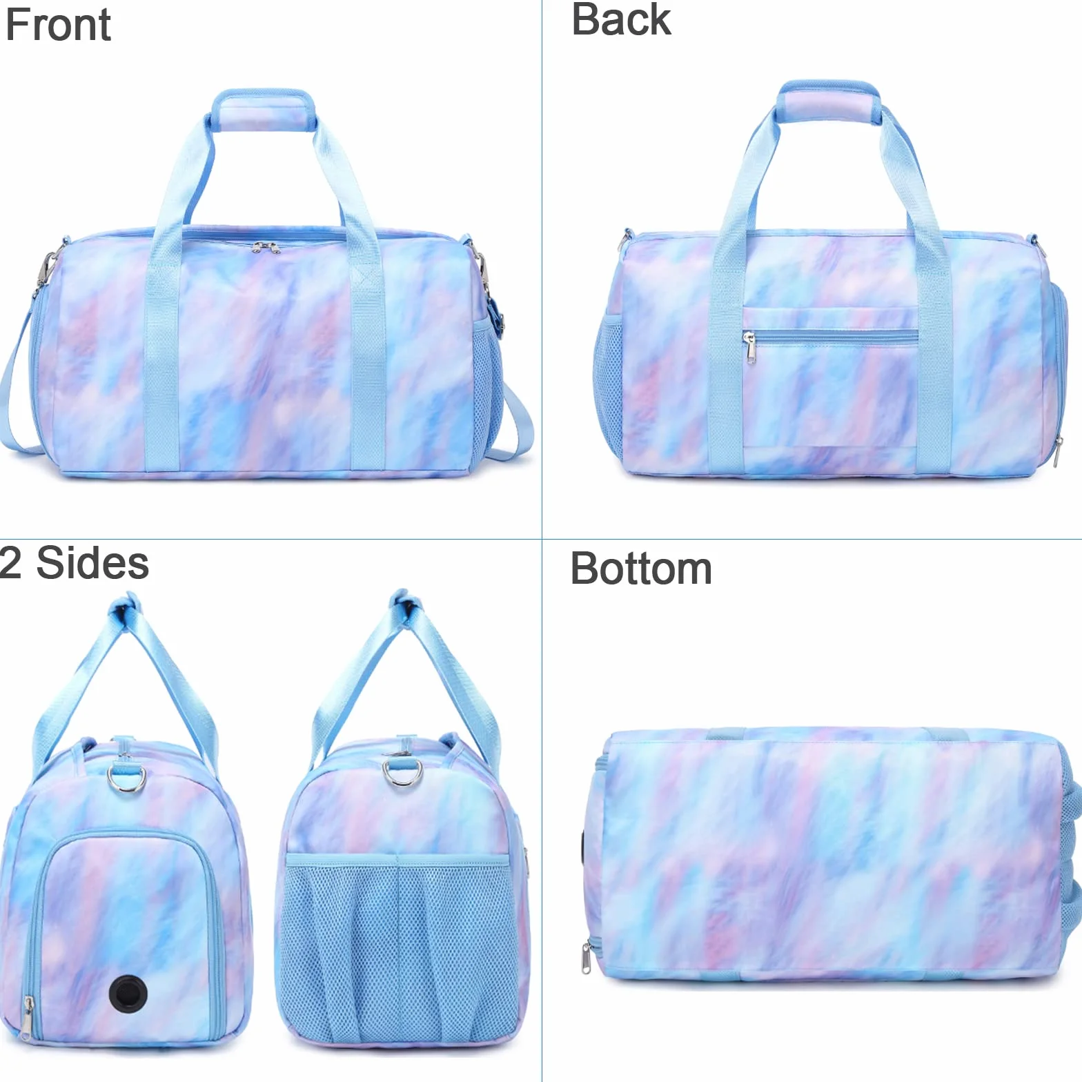 Bolsa de Viaje Mujer Bolsa de Deporte Chica Bolsa de Gimnasia Niña Bolsas de Baile para Niña Bolsa de Entrenamiento Niña para Gimnasia, Natación, Lección de Tenis