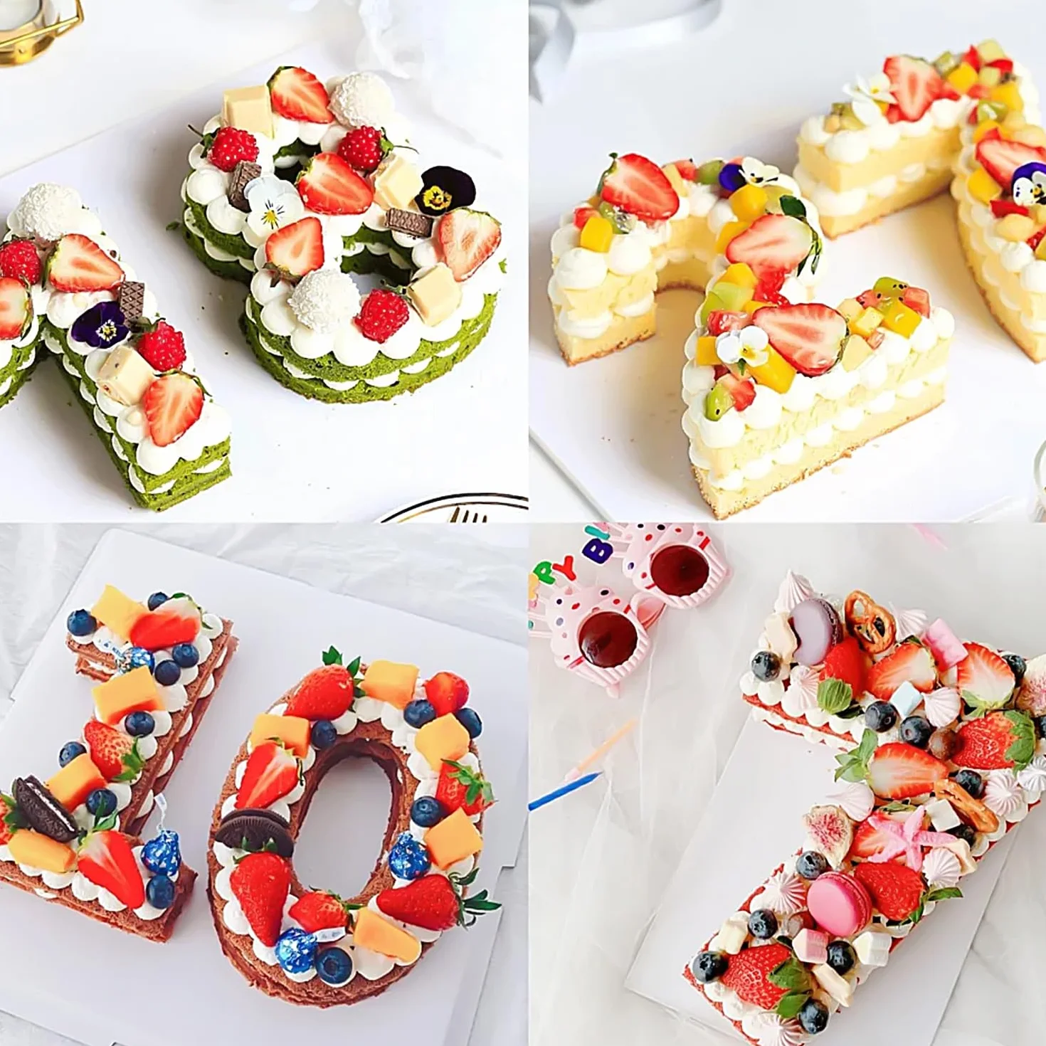 YXHZVON Molde de Número para Pastel, Moldes Silicona para Tartas con Número 1, Moldes de Formas Específicas para Tarta para Cumpleaños de Aniversario