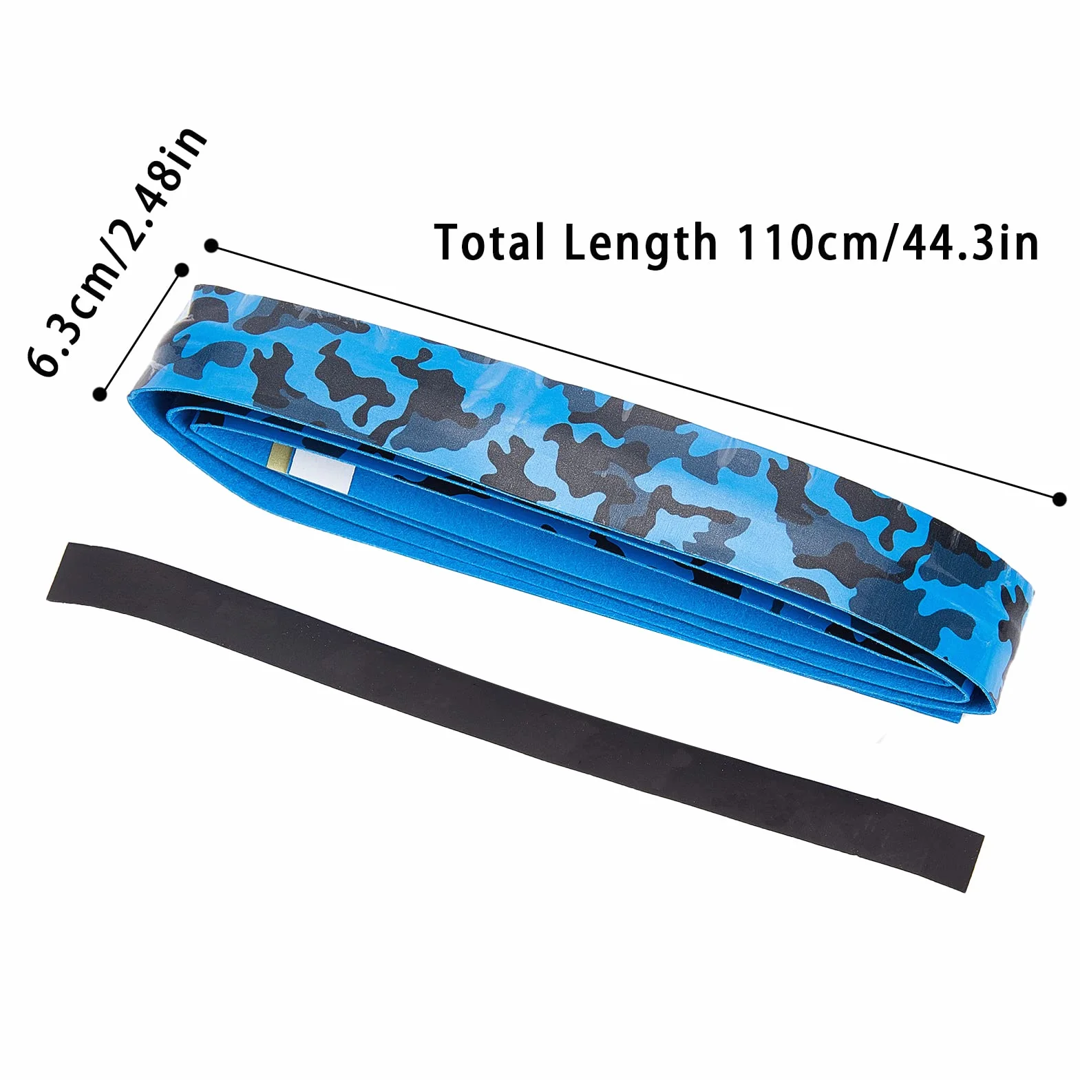 Cintas de agarre de bate de béisbol 111.8 cm 0.8 mm Paquete de 2 para hockey sobre hielo