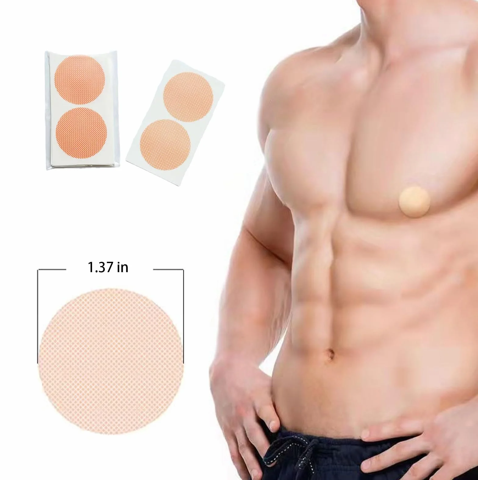 Protectores de pezón para Hombres - 50 Pares - Solución de Rozaduras - Tapas Desechables