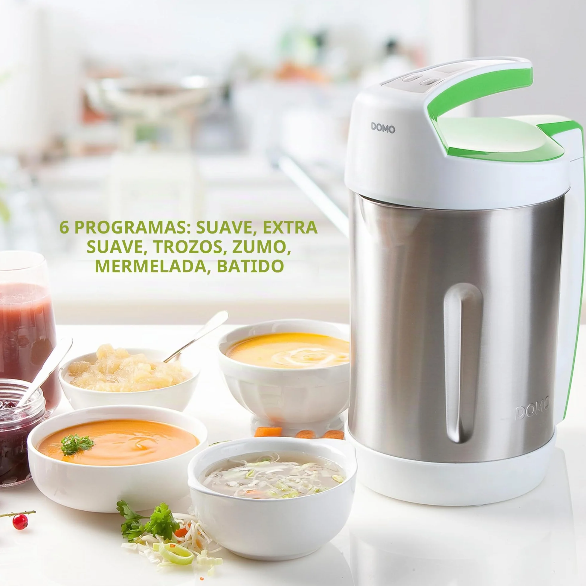 Domo DO705BL licuadora y máquina para hacer sopa 2 L - Licuadora y máquina para hacer sopa