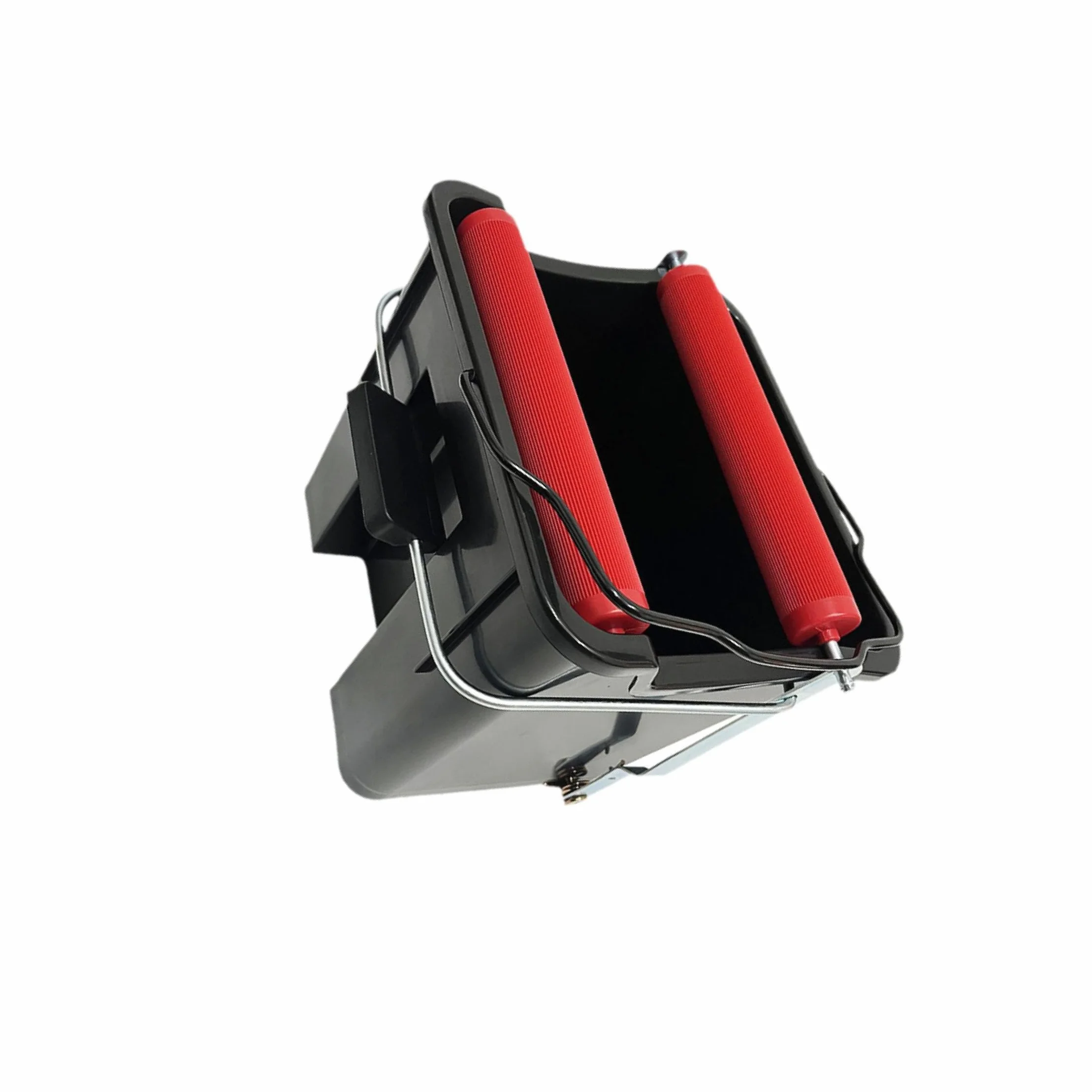 Cubo para trapeador con Pedal para Limpieza del hogar, Fabricado en Resistente, Color Negro, de 14 litros, con Accesorios exprimidos. El Cubo para trapeador es lo