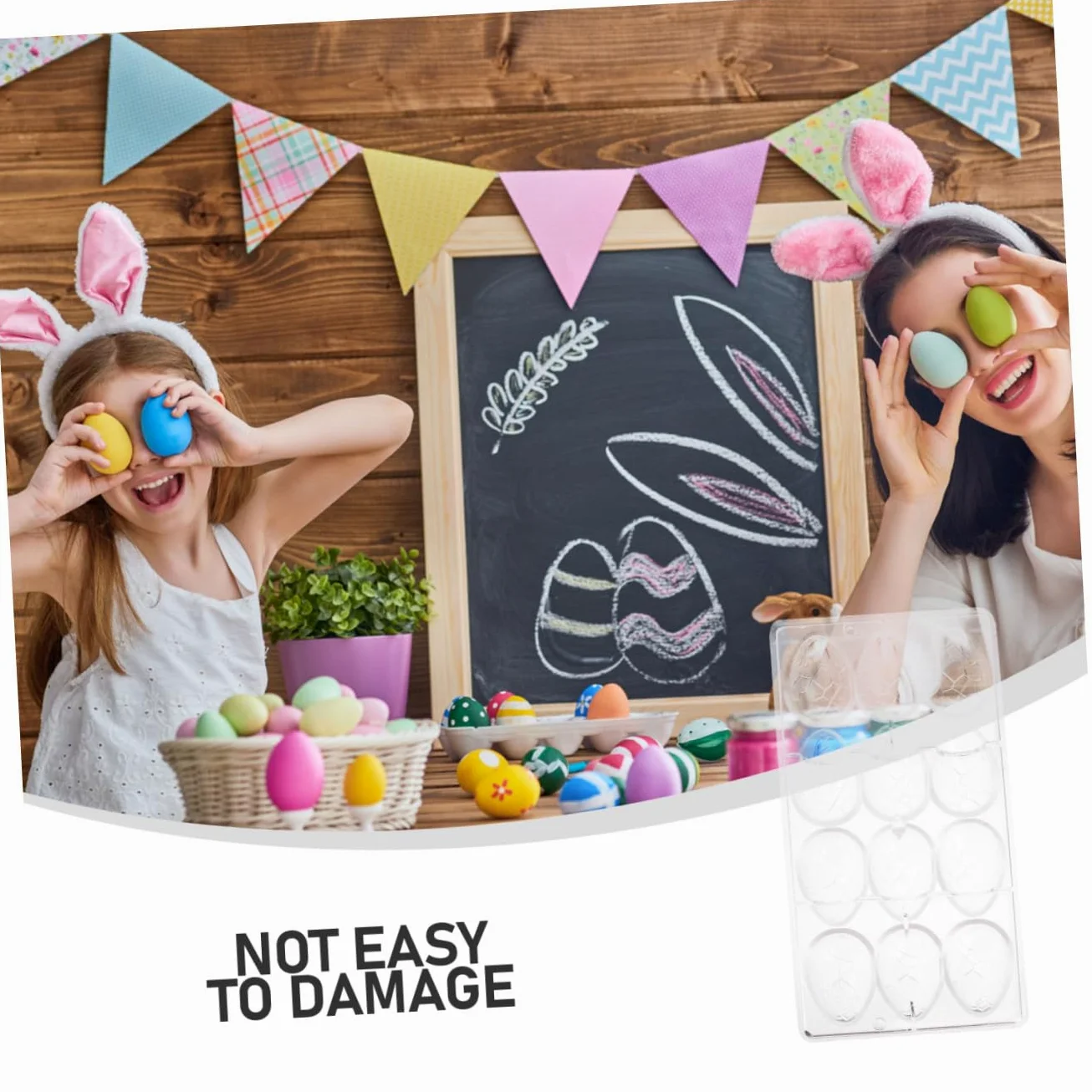 Alipis 3 Piezas Molde Para Hornear Chocolate Molde De Chocolate De Galletas De Pascua Huevo s De Cocina s De Frutas s De Helado Pegajoso Transparent El Plastico