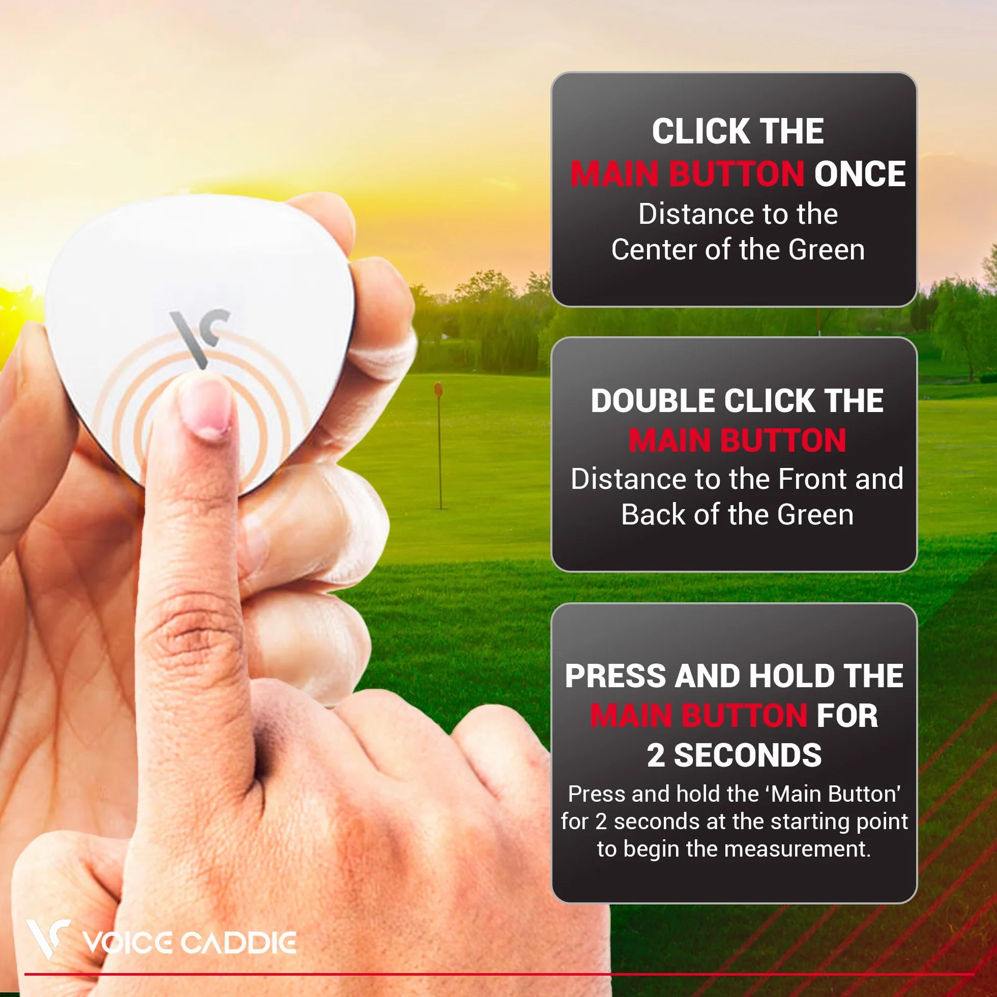 Voz Caddie Carreras