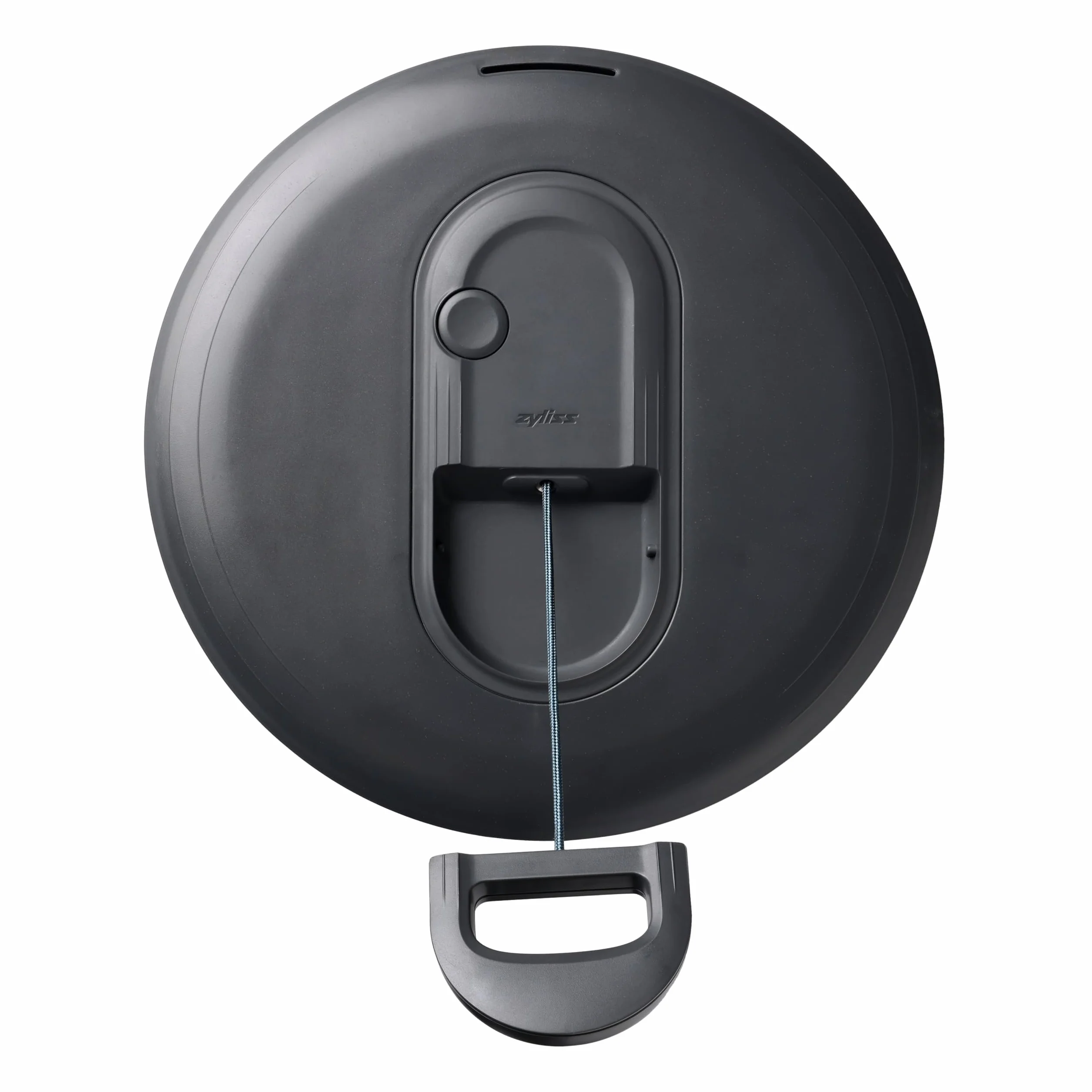 Zyliss Easy Spin Clásico Centrifugadora Lechuga Pequeña 3,5 L, Tecnología AquaVent™, Cuerda y Botón de Parada, Salida de Drenaje, Antideslizante, Sin BPA, Escurridor de Lechuga, Ensalada, Gris