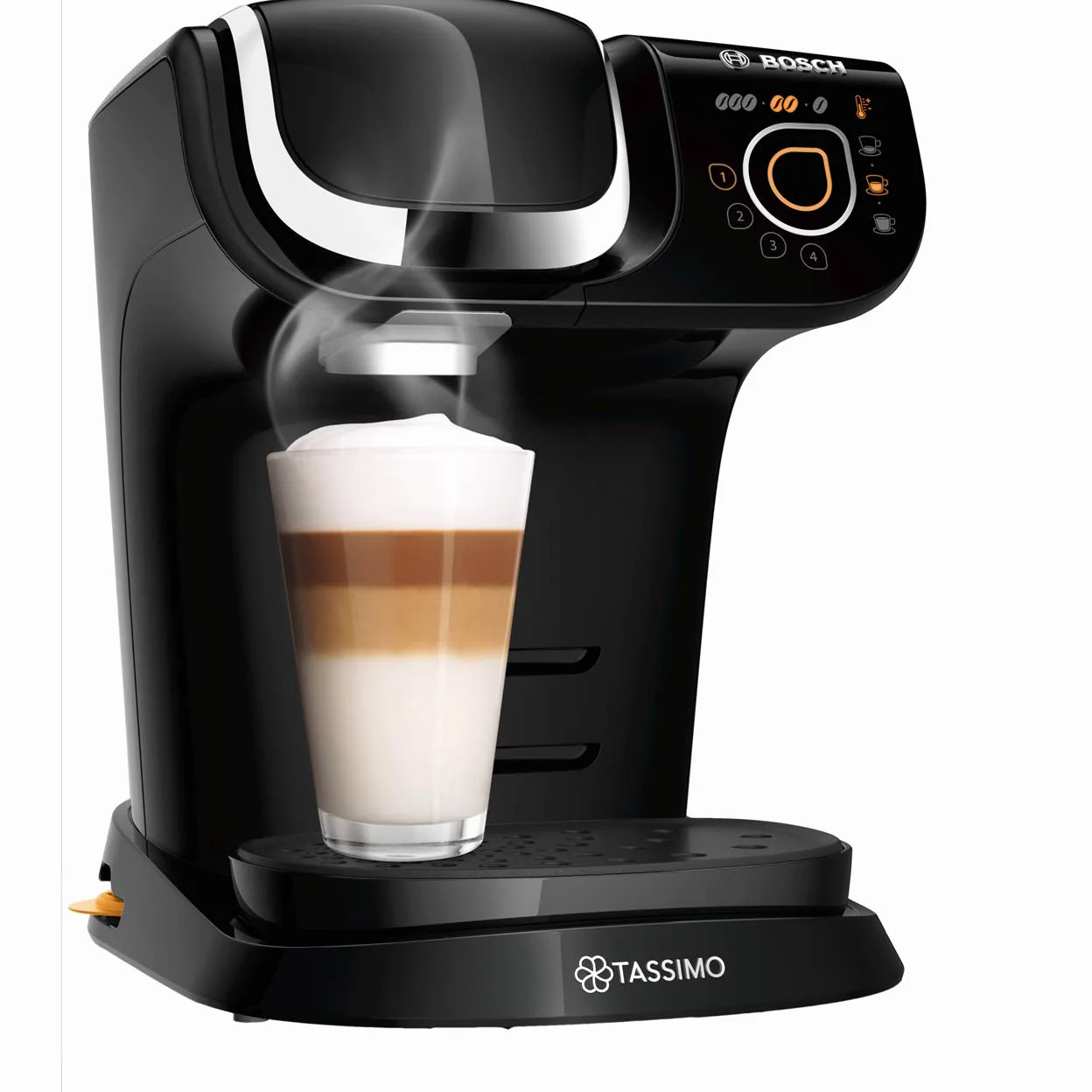 TASSIMO Bosch My Way 2 TAS6502GB - Cafetera (1500 W, 1,3 L), color negro