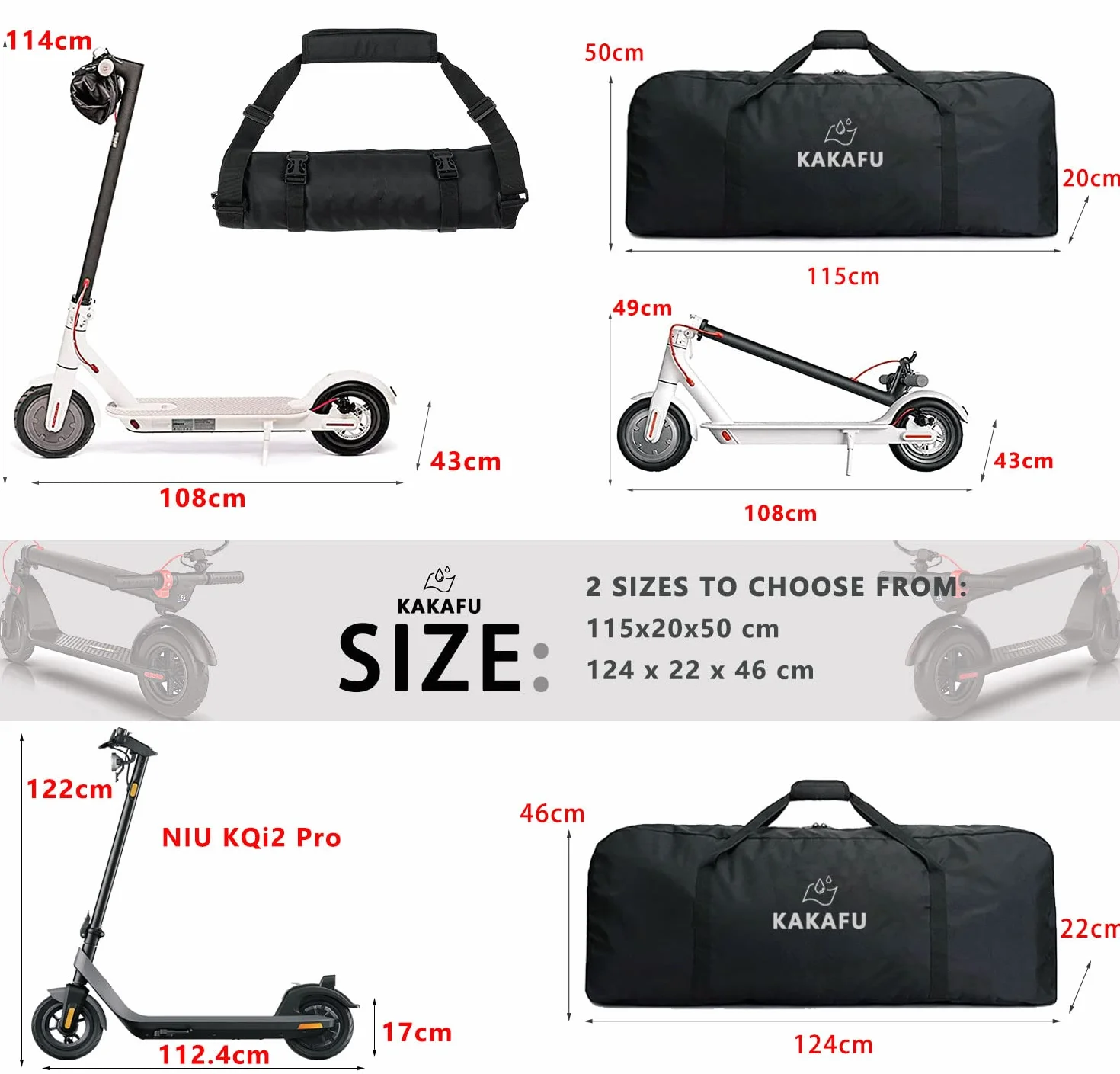 Bolsa Patinete Electrico 1680D Oxford M365 Mijo Xiaomi Pro 2 Anti-UV Anti-Desgarro